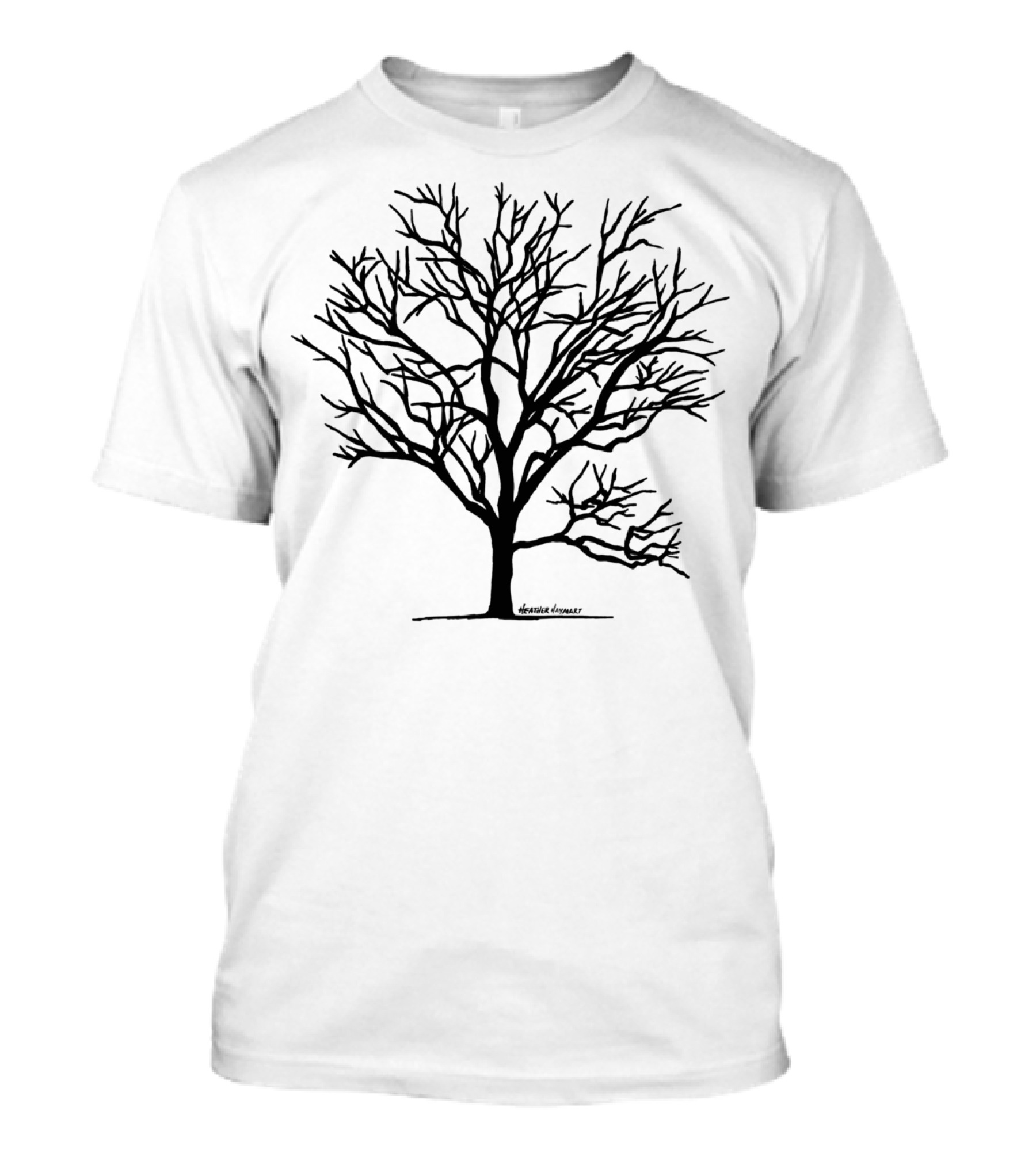Black Tree (Dark And Stormy) Tree T-Shirt