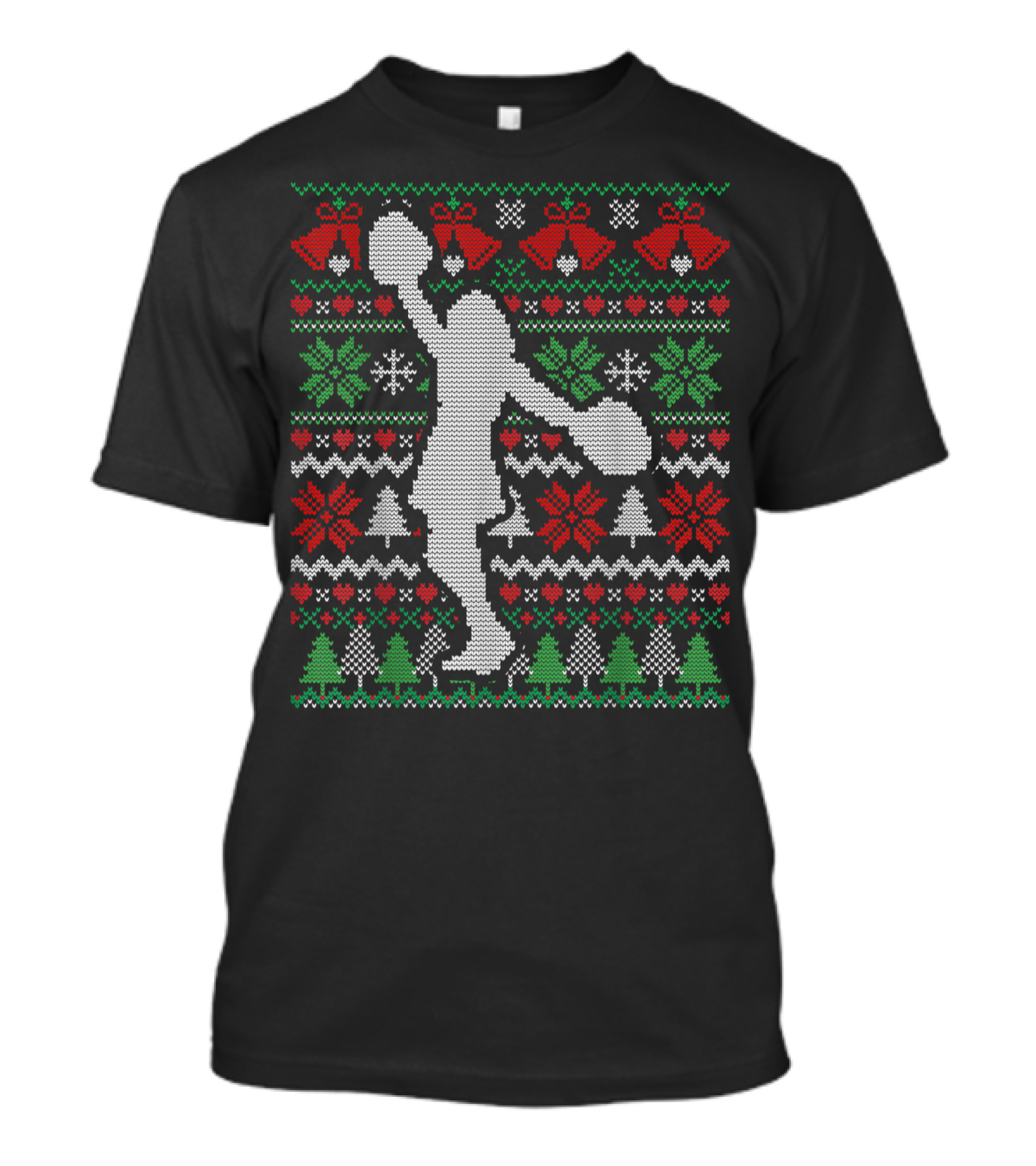 Christmas Cheer Cheerleader Ugly T-Shirt