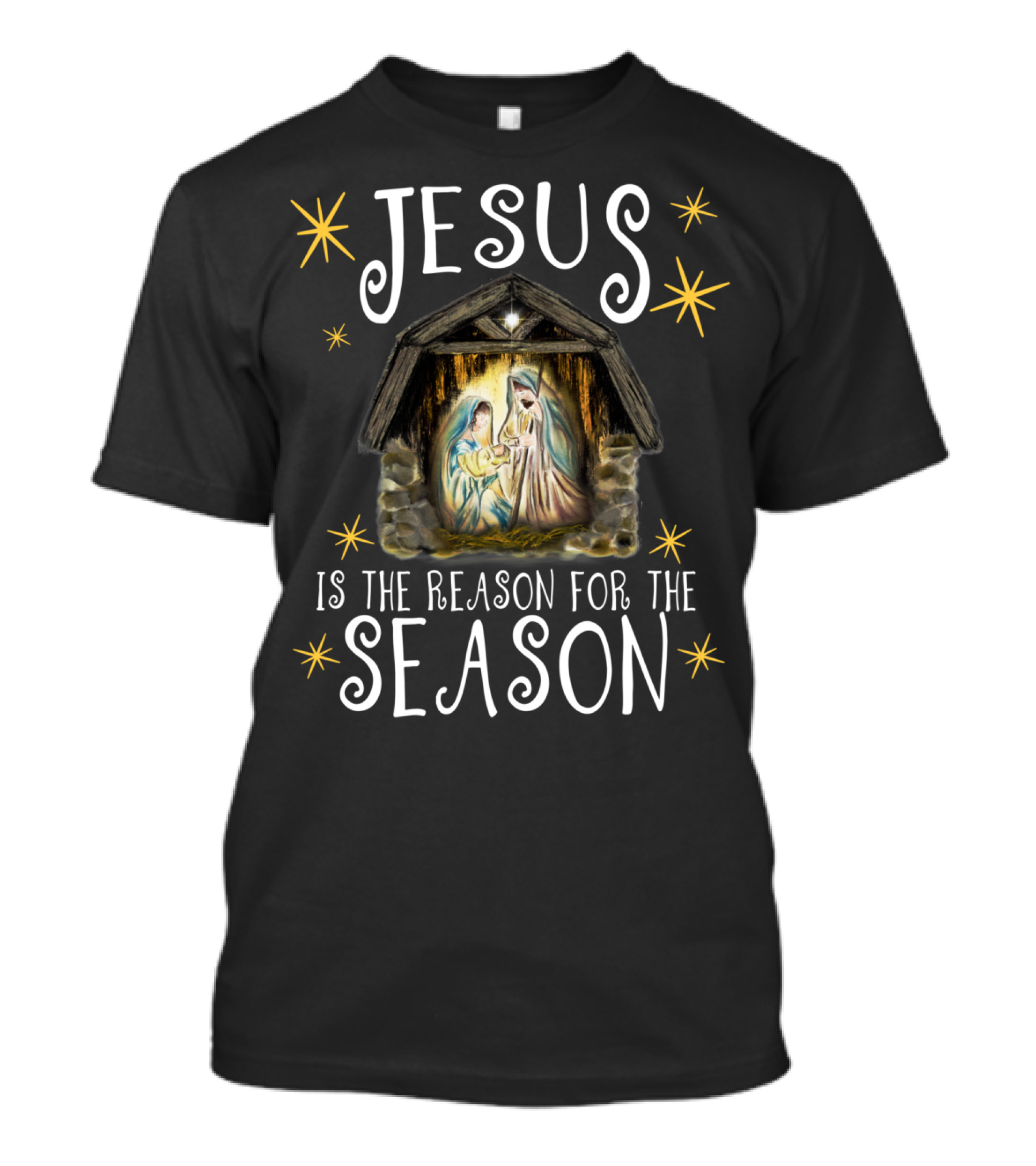 Jesus Is The Reason For The Season Nativity Scene T-Shirt