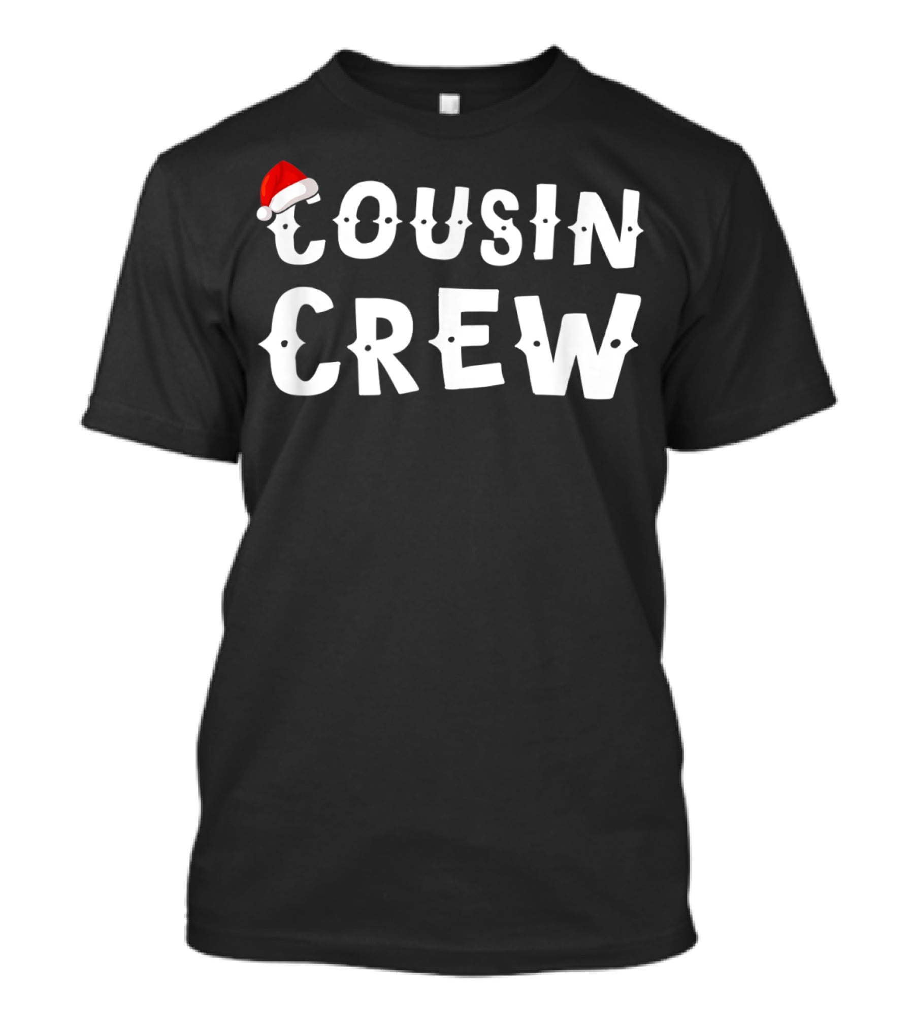Cousin Crew Christmas Santa Hat Party T-Shirt