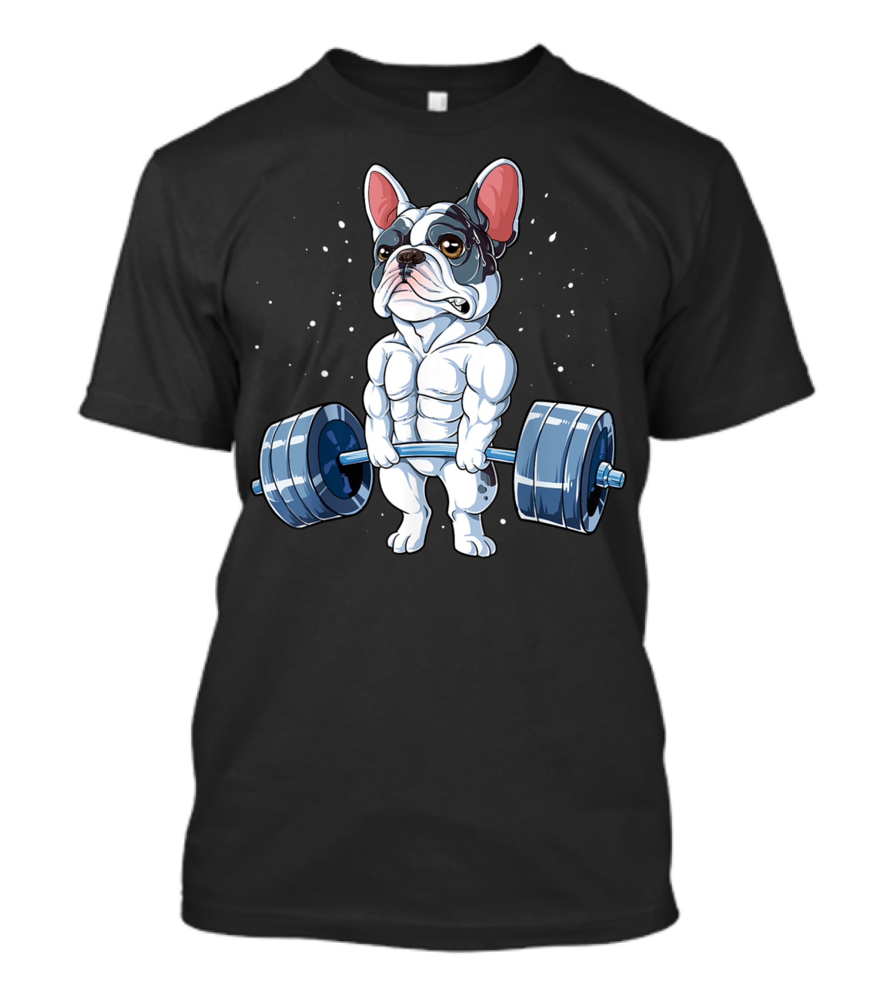 Funny French Bulldog Weightlifting Deadlift Powerlifting T-Shirt