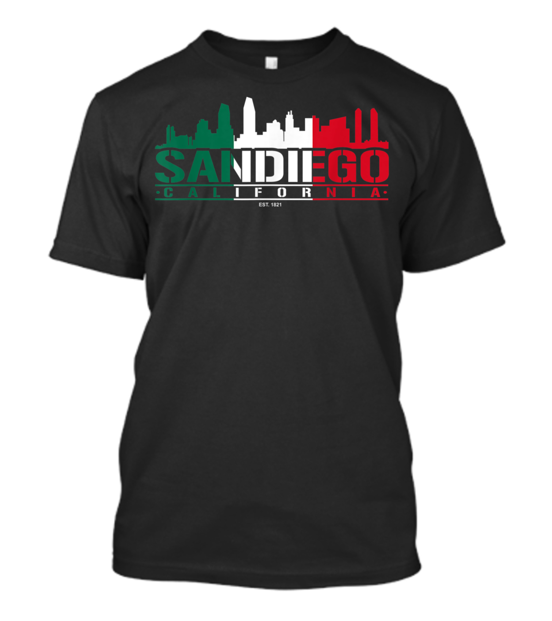 San Diego California Skyline Est. 1821 Classic Look T-Shirt