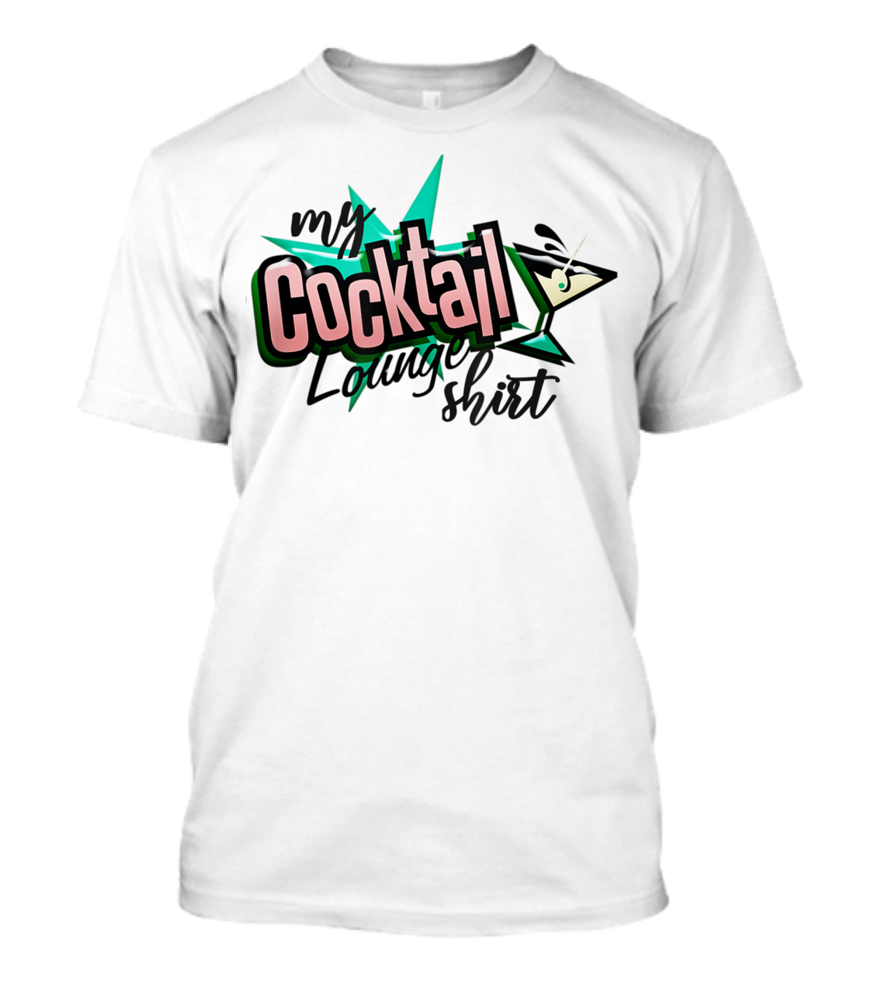 My Cocktail Lounge Shirt Martini Starburst T-Shirt