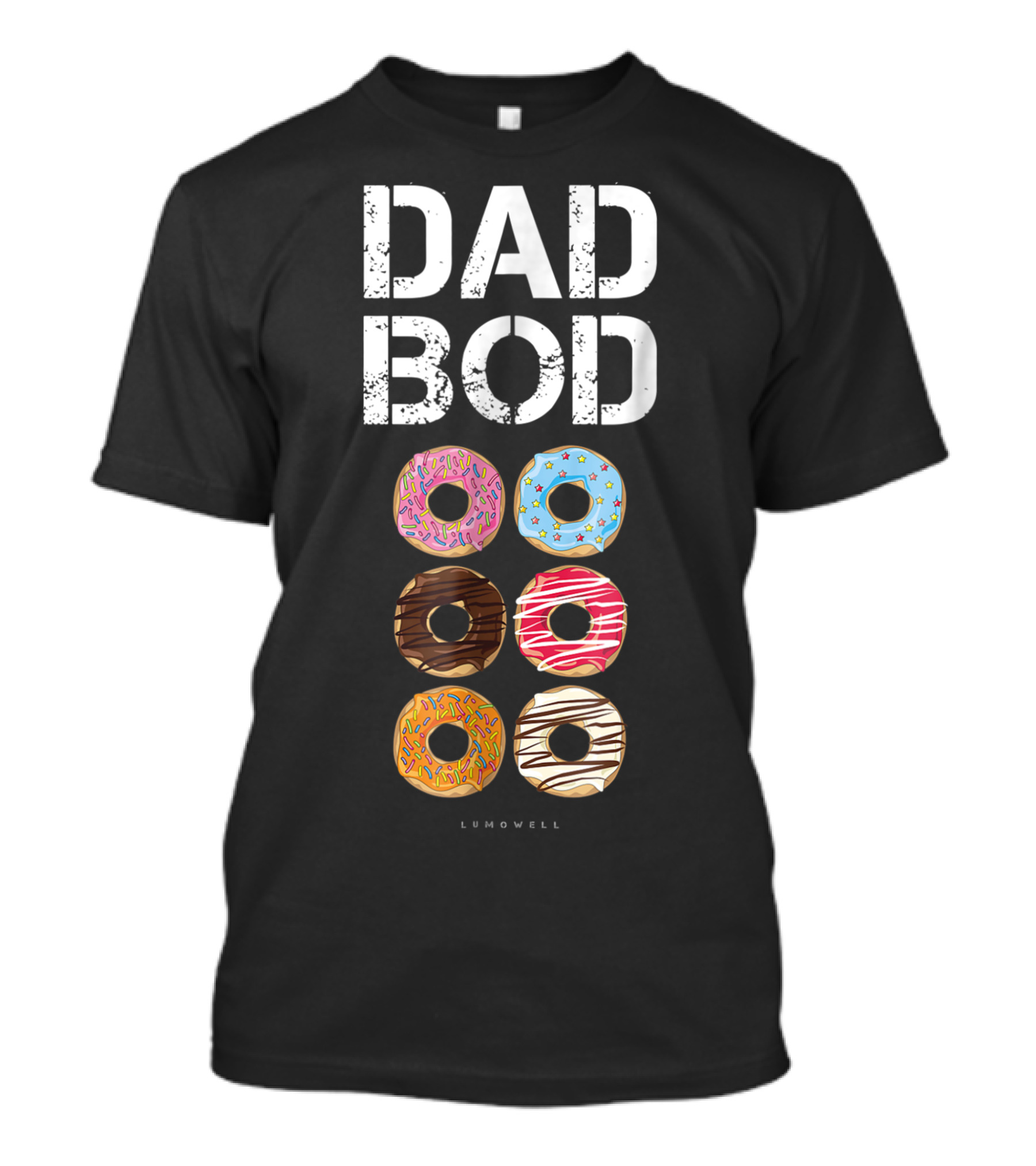 Dad Bod Donut Six Pack Daddy Gym Lumowell T-Shirt