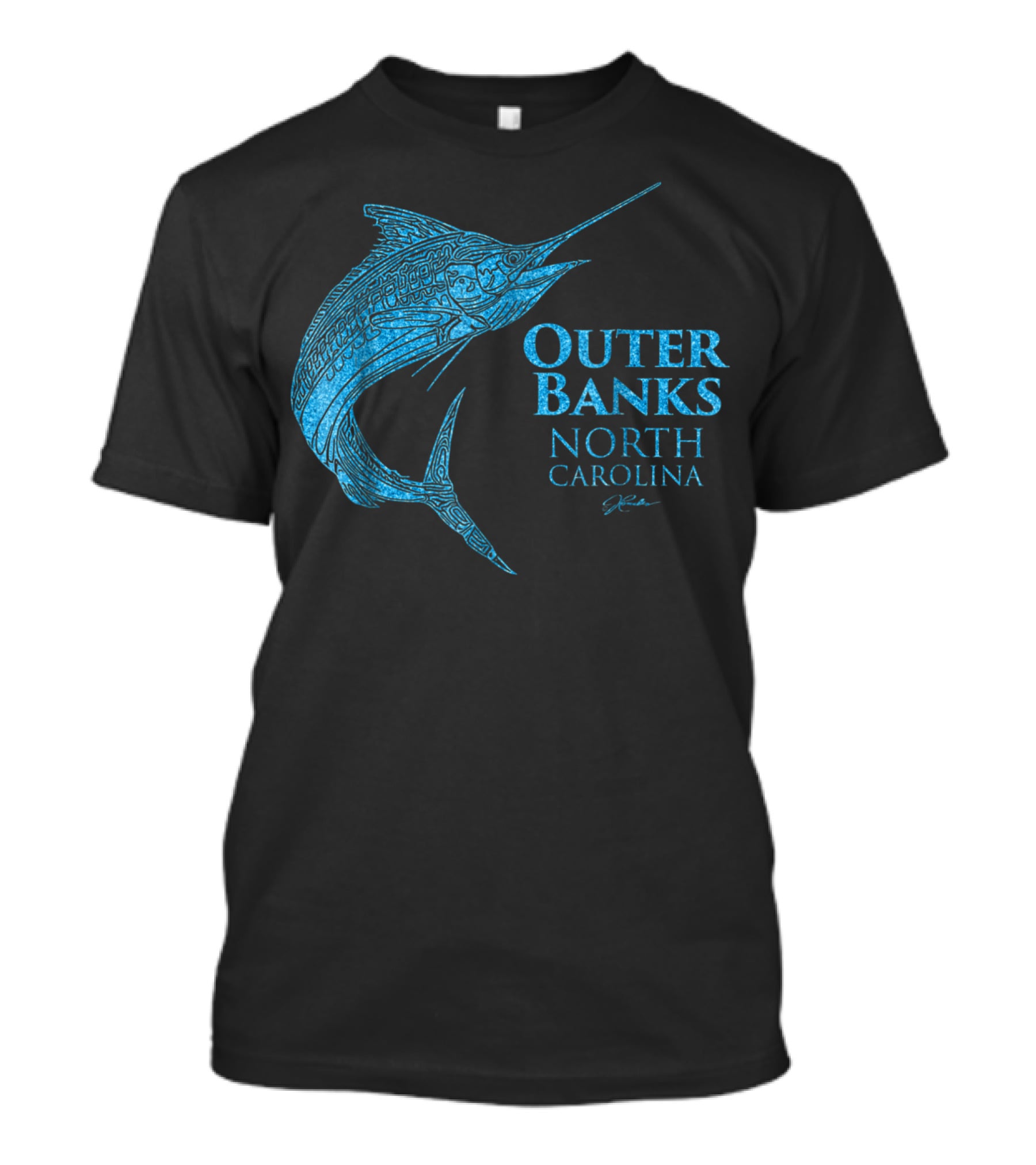 Outer Banks North Carolina Marlin Jcombs T-Shirt