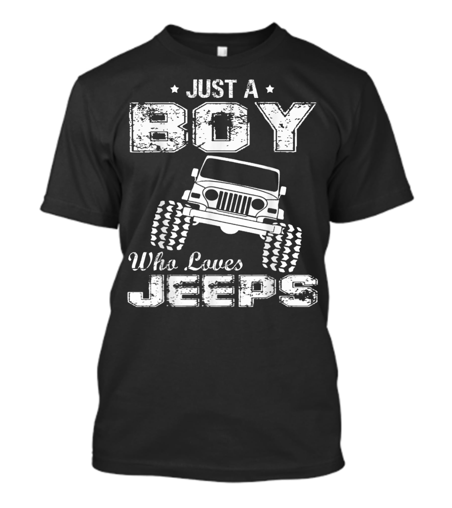 Just A Boy Who Loves Driving Jeeps T-Shirt