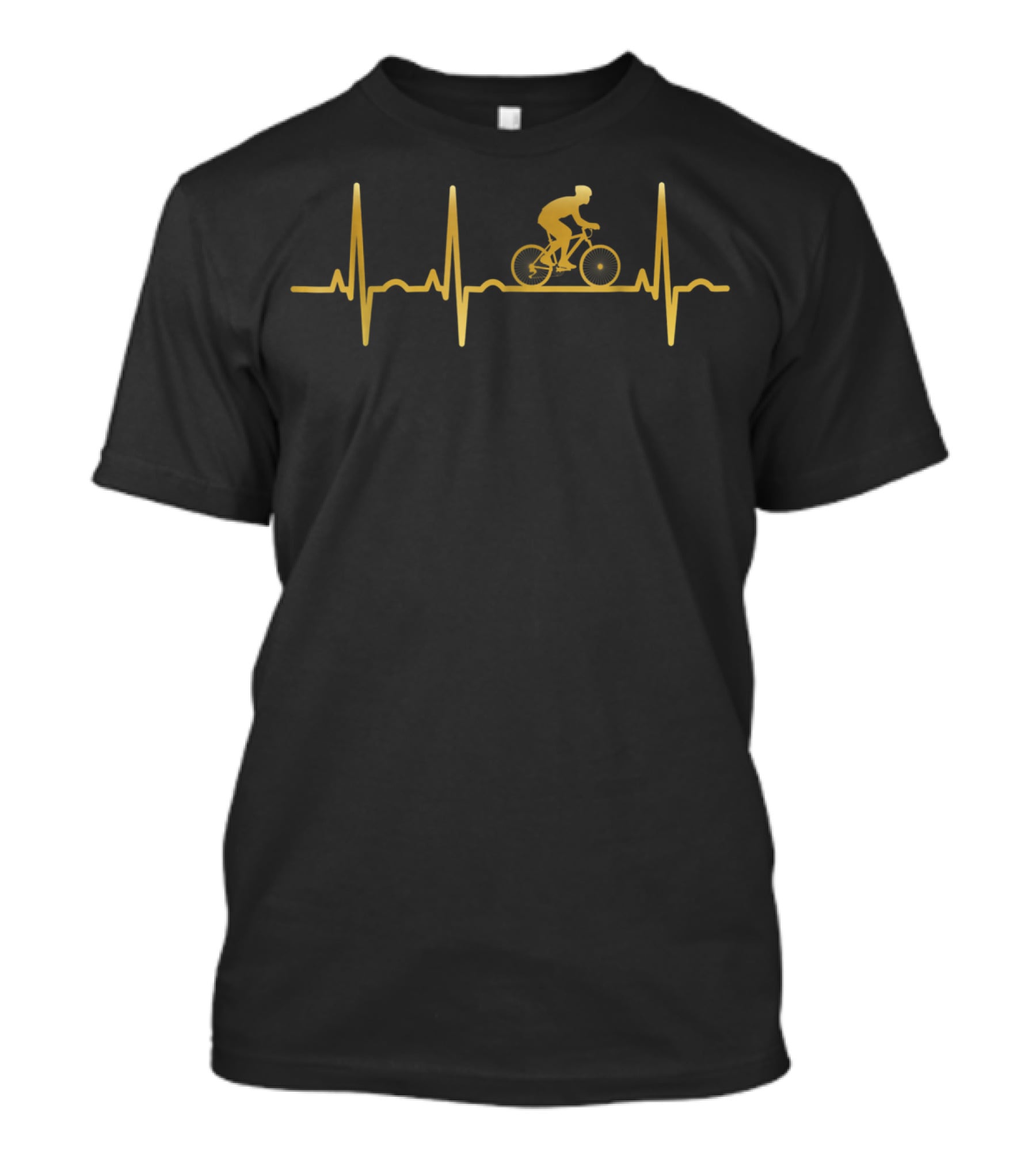 Evolution EKG Heartbeat Bicycle Cyclist Cycle Cycl T-Shirt