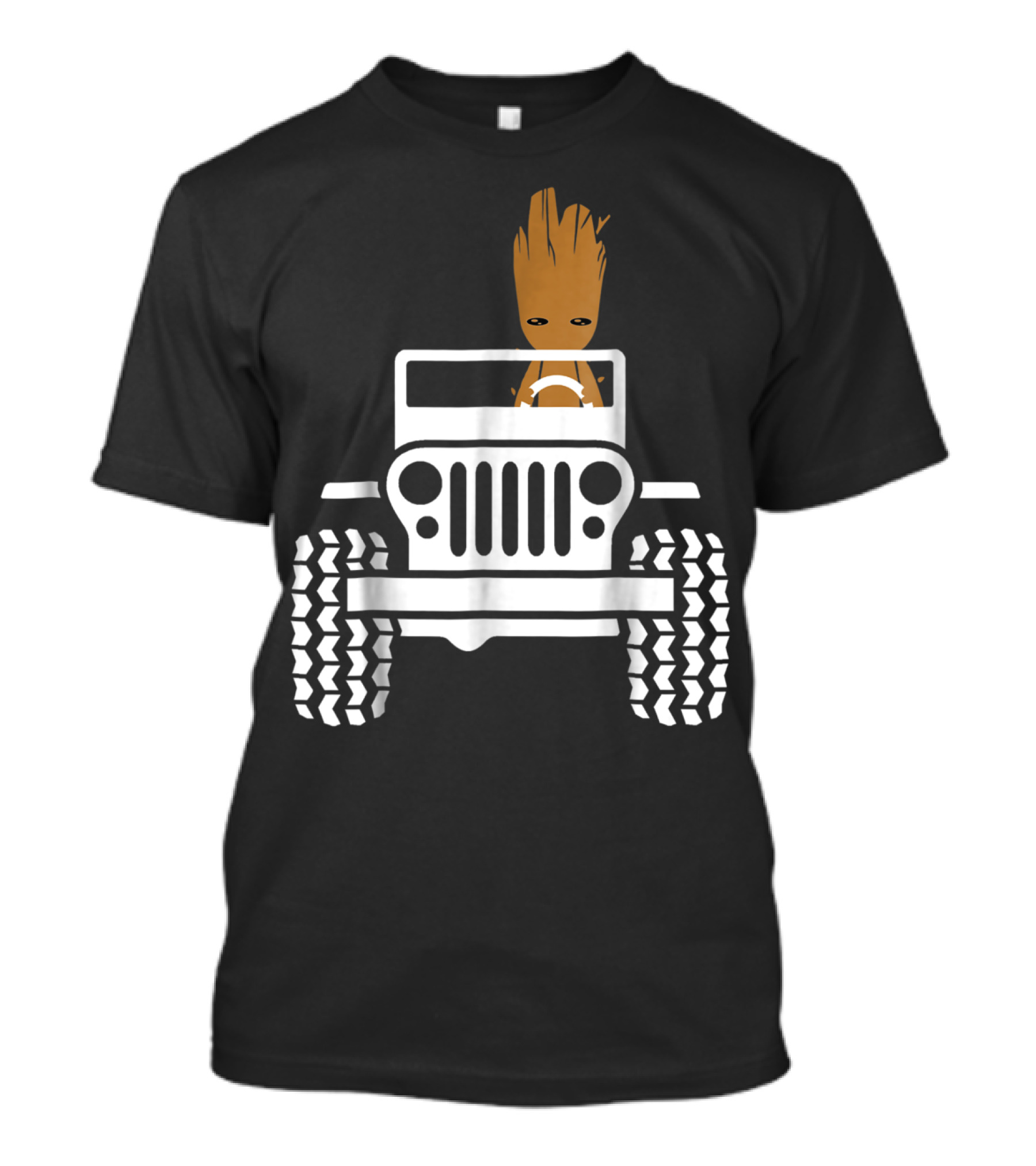 Baby Drive Jeeps Groot Funny Distress T-Shirt