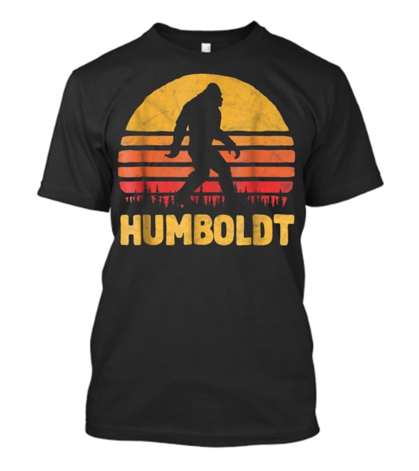 Humboldt Bigfoot Vintage Sasquatch Sunset T-Shirt