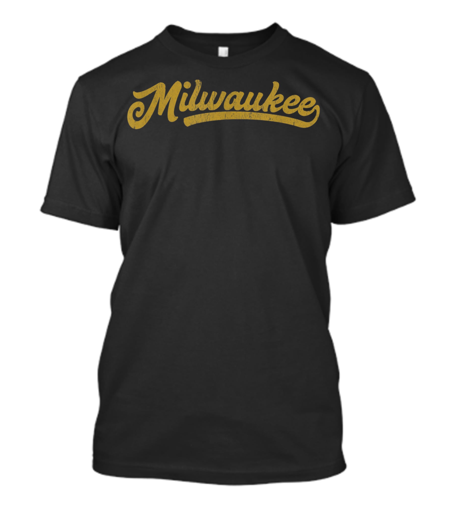 Milwaukee MKE Vintage Baseball Sports Script T-Shirt