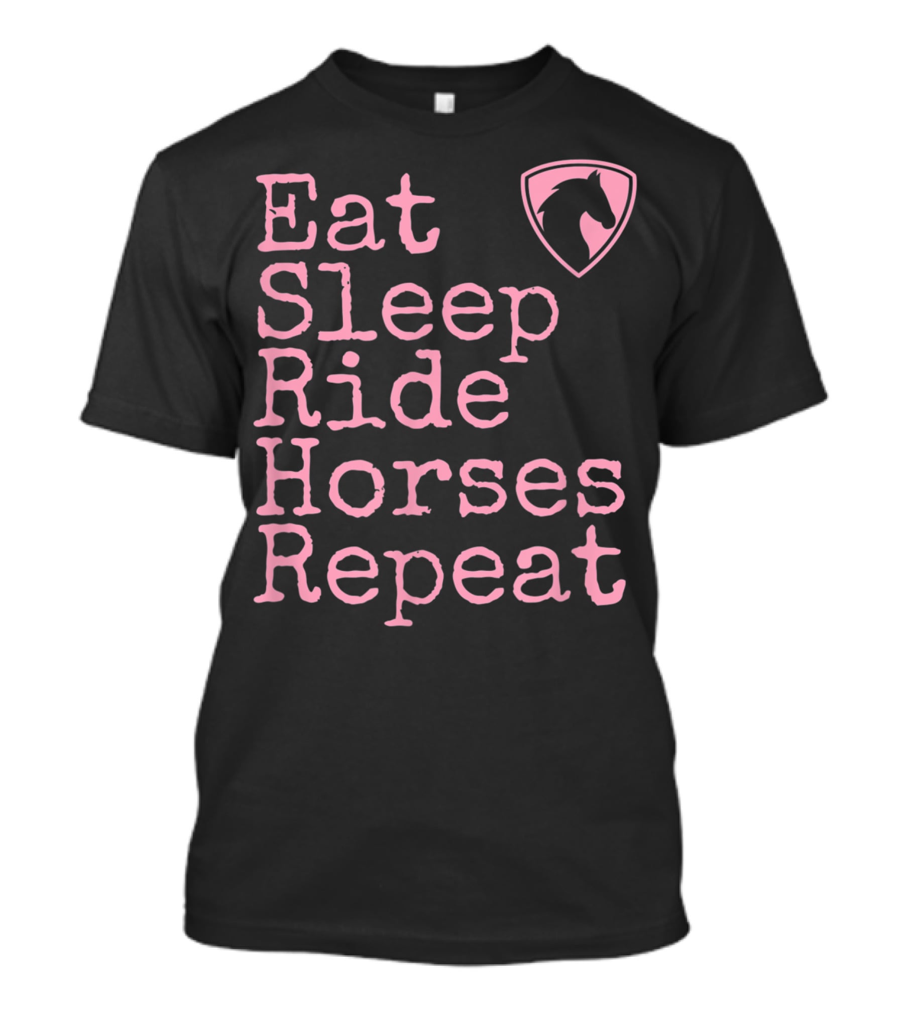 Eat Sleep Ride Horses Repeat Funny Horse Lover T-Shirt