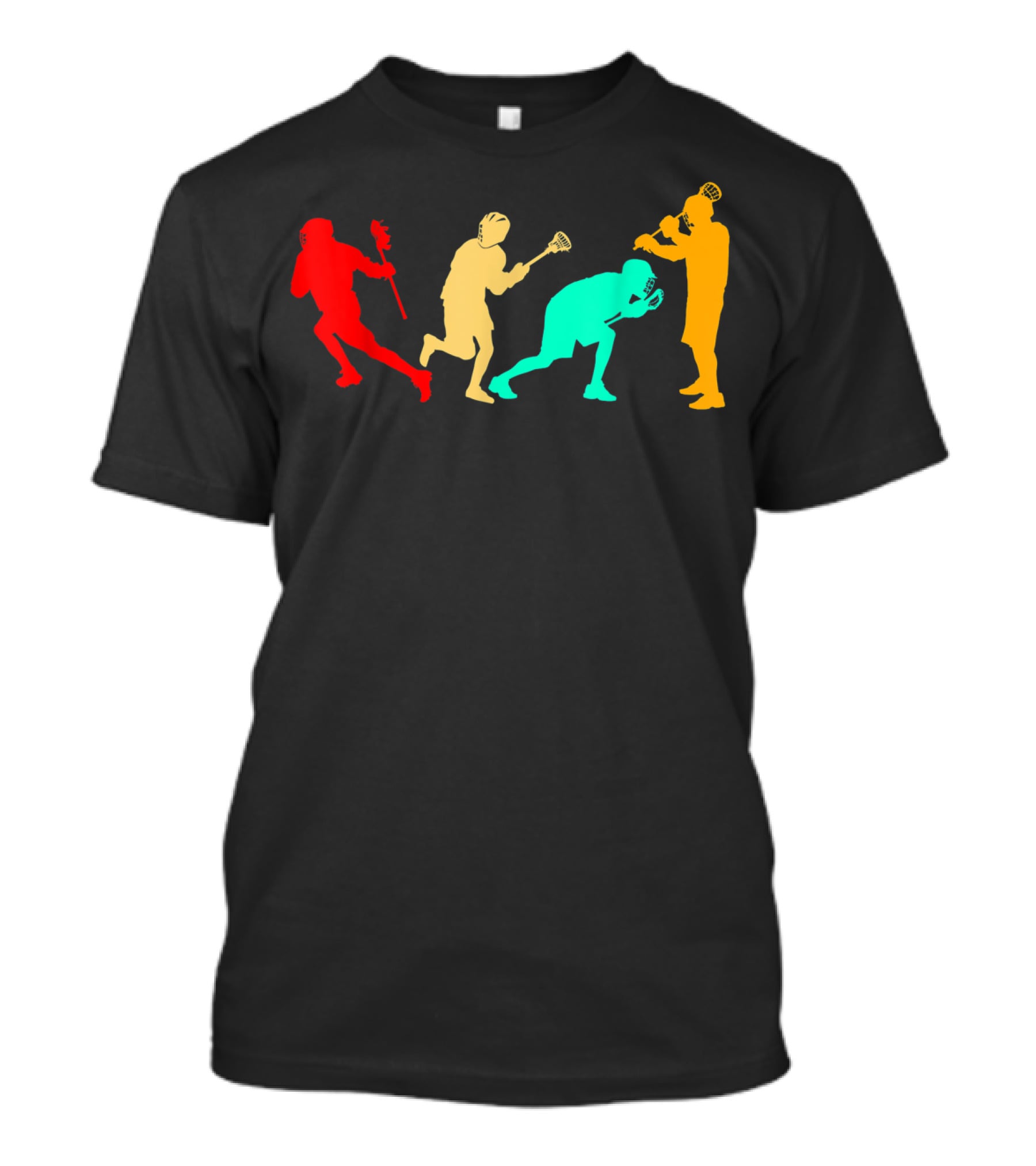 Classic Vintage Style Evolution Of American Football And Lacrosse T-Shirt