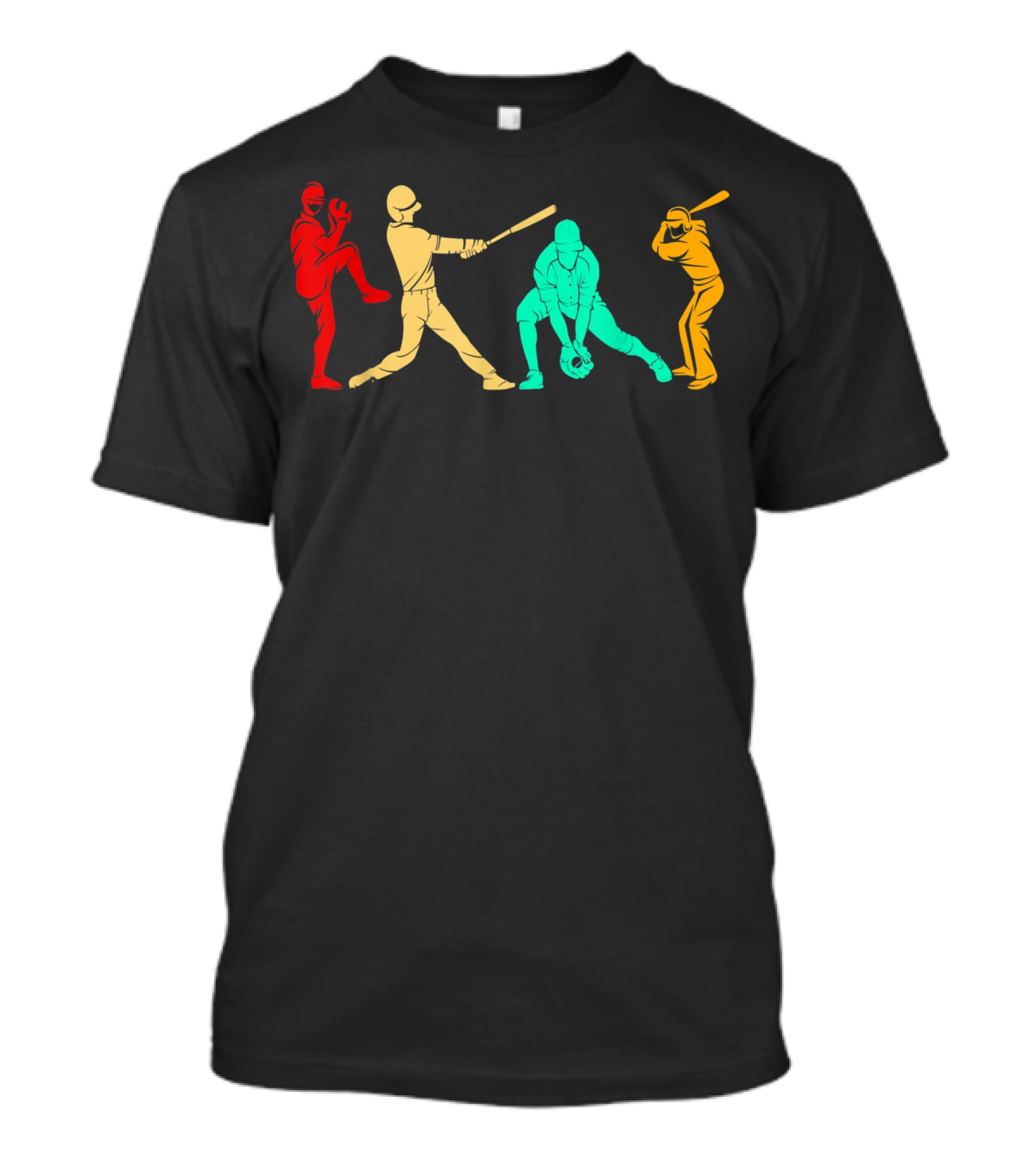 Classic Vintage Style Baseball Player T-Shirt