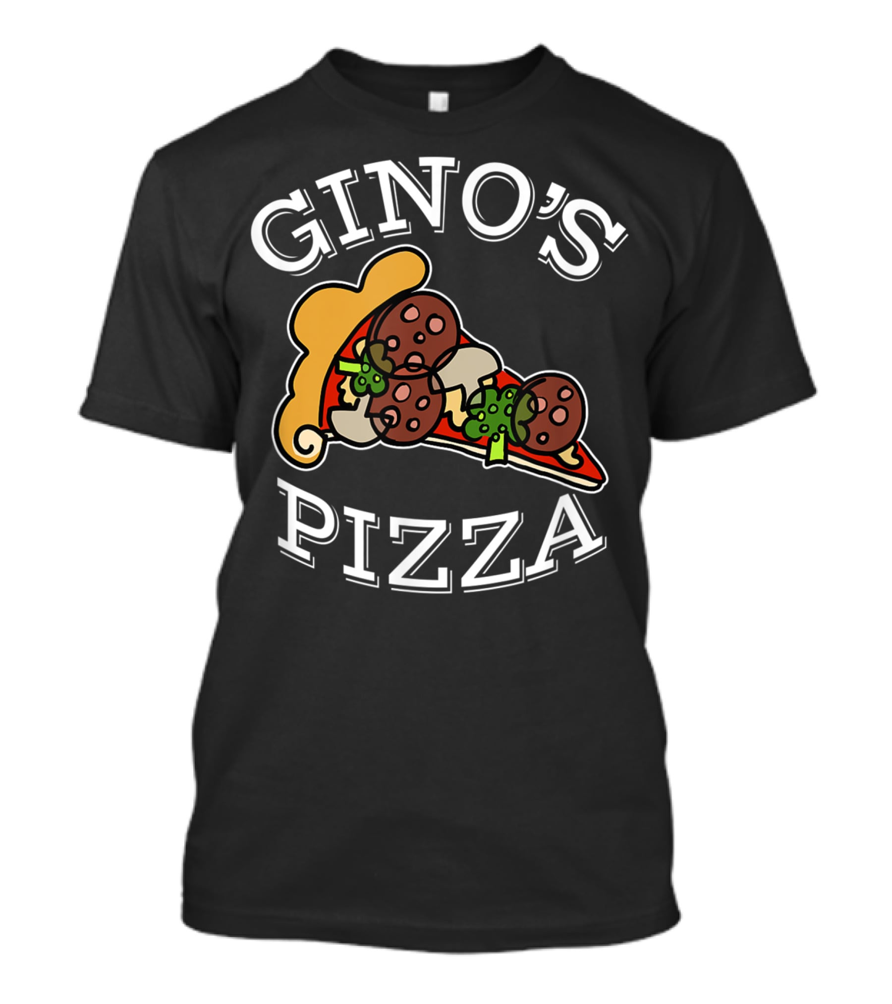 Gino's Pizza Classic Slice Pepperoni And Peppers T-Shirt