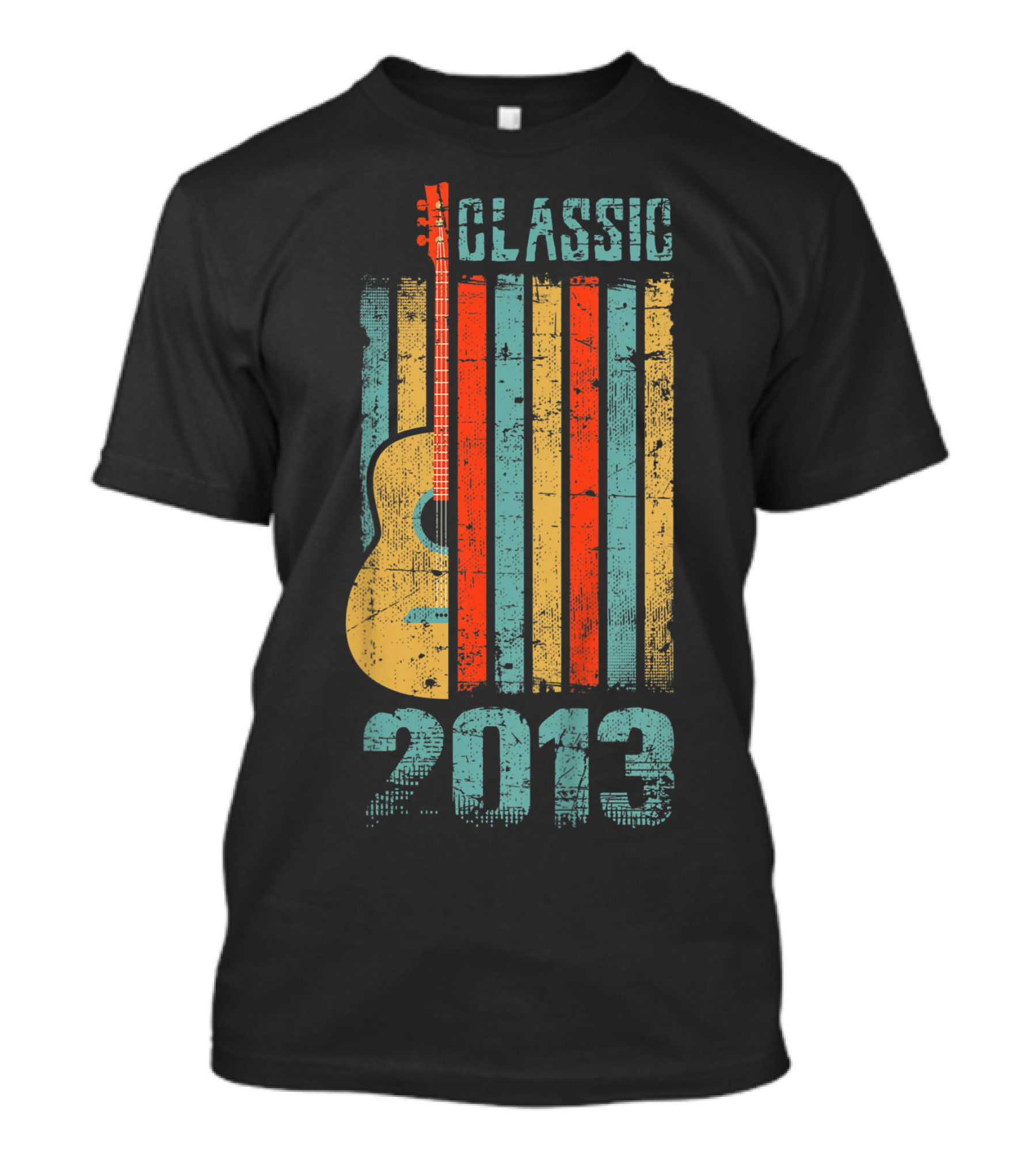 Classic 2013 Guitar Kids 6 Years Old Birthday Vintage T-Shirt