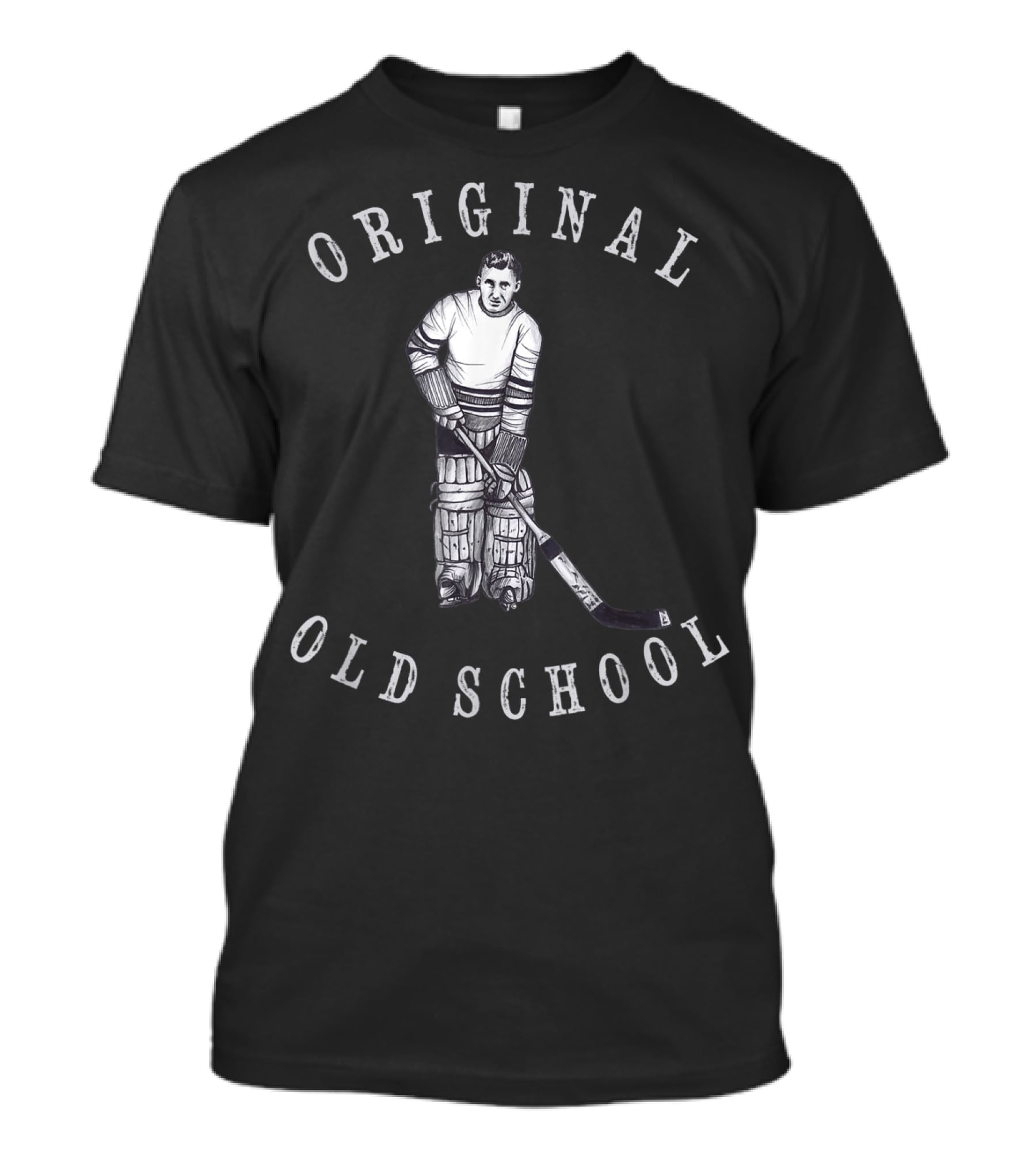 Original Old School Hockey Goalie Vintage Era T-Shirt