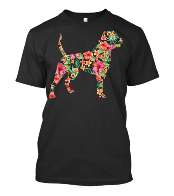 American Bulldog Tropical Floral T-Shirt