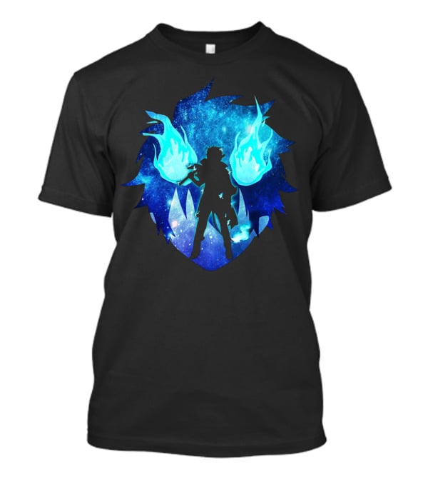 Blue Flames Ao No Anime Exorcist T-Shirt