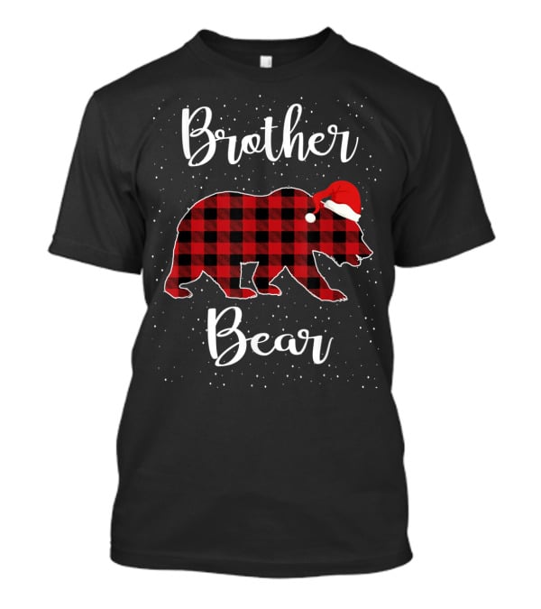Brother Bear Christmas Plaid Family T-Shirt