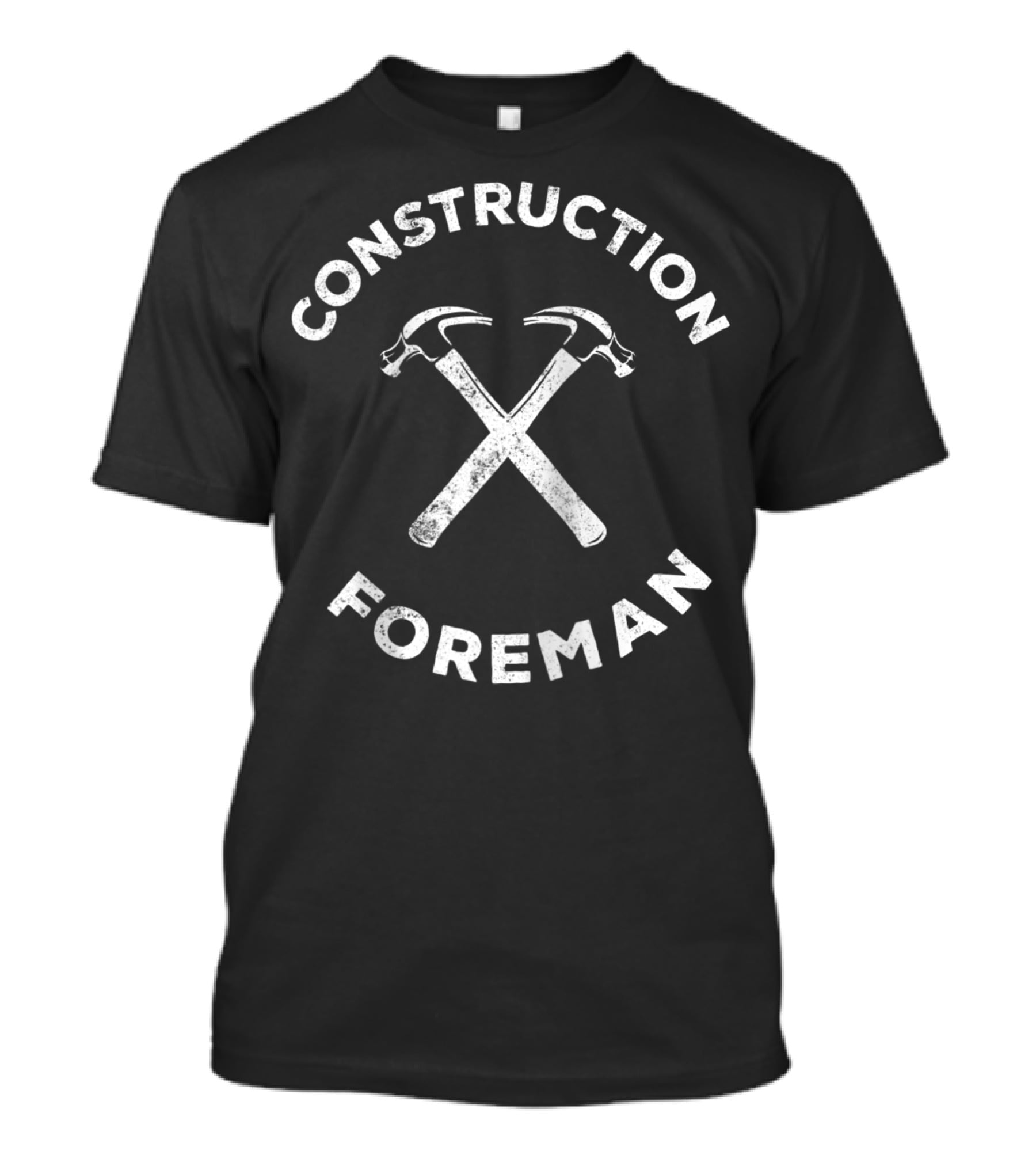 Construction Foreman Crossed Hammer T-Shirt