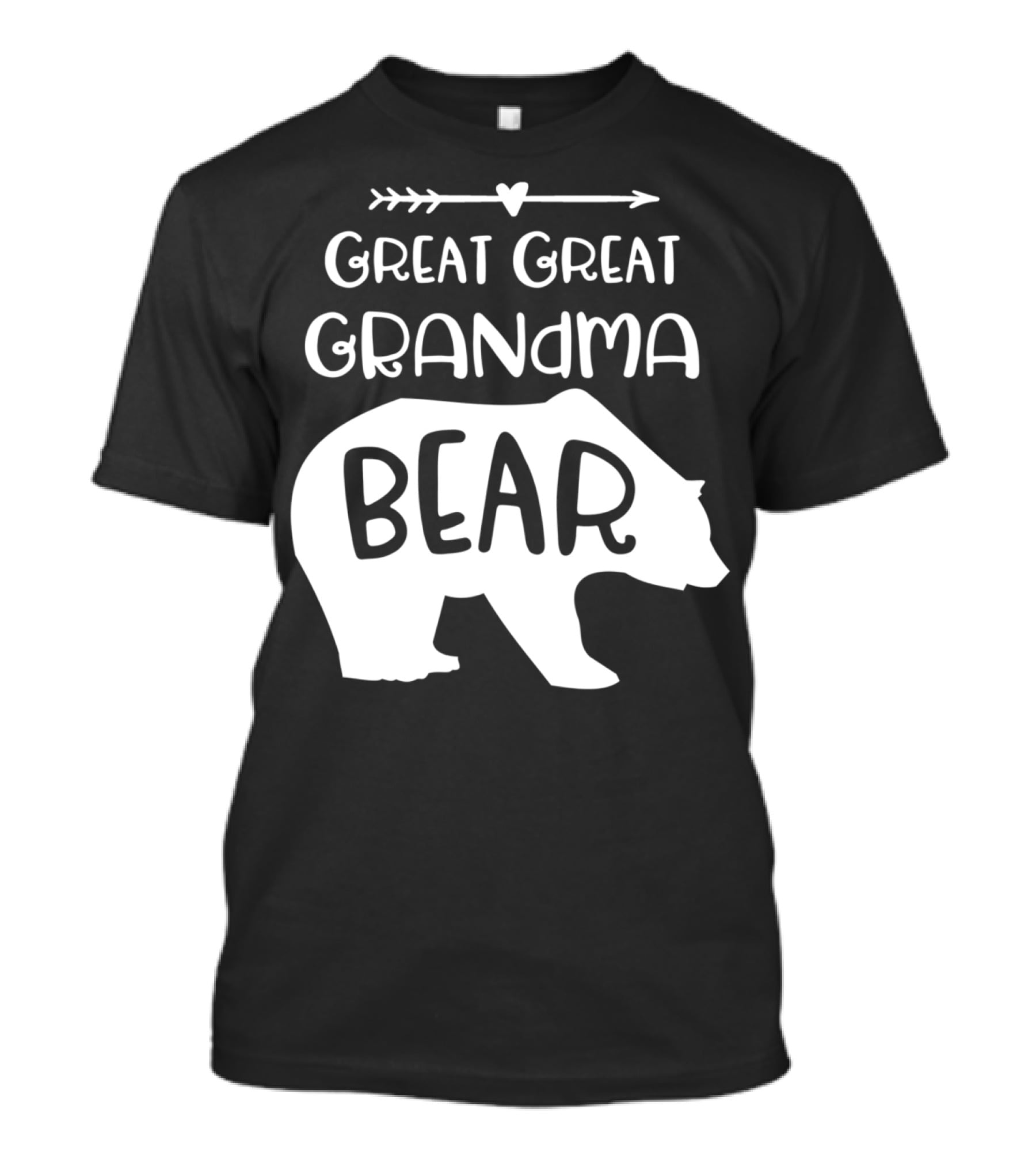 Great Great Grandma Bear Arrow Heart T-Shirt