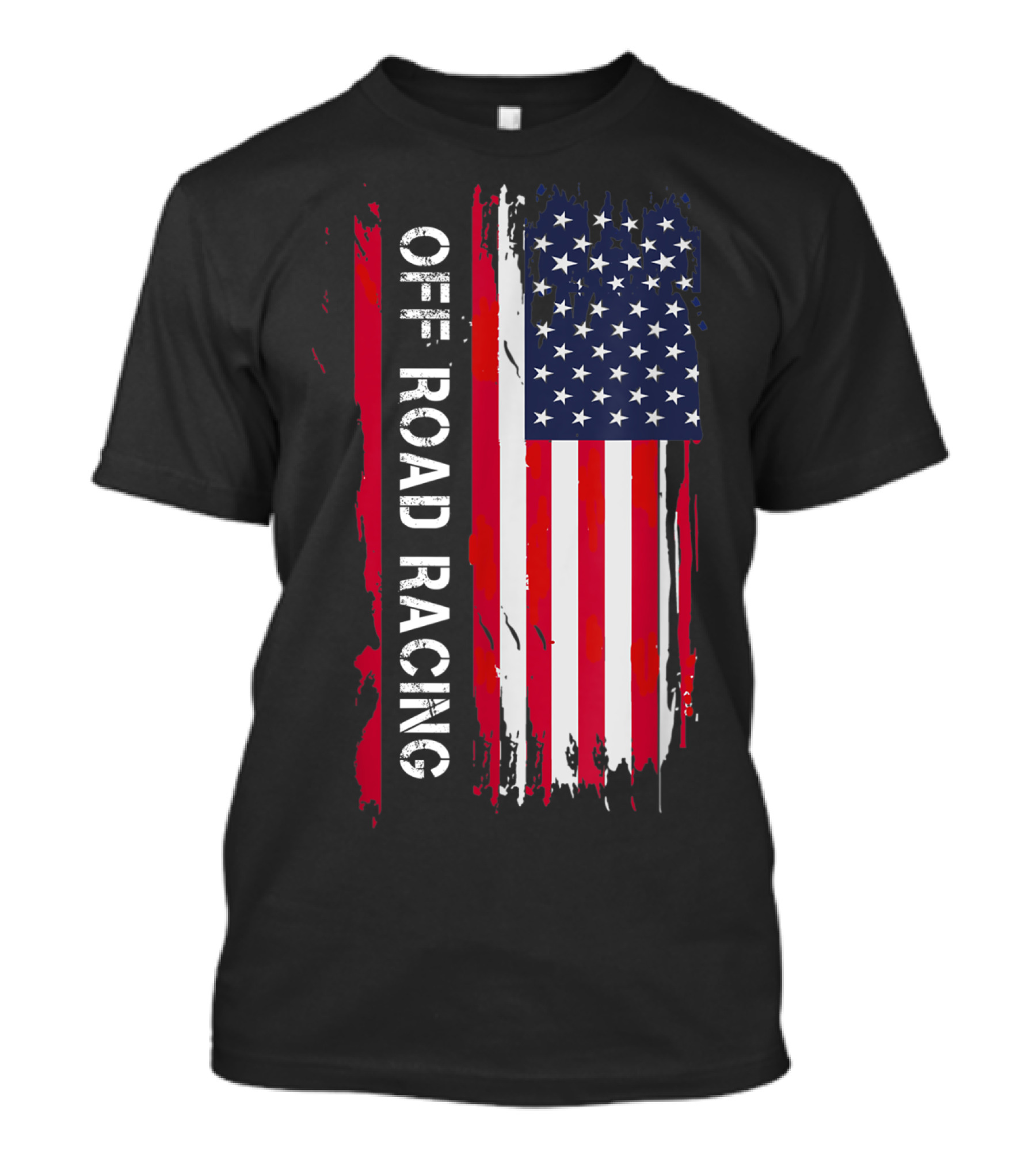 Off Road Racing American Flag T-Shirt