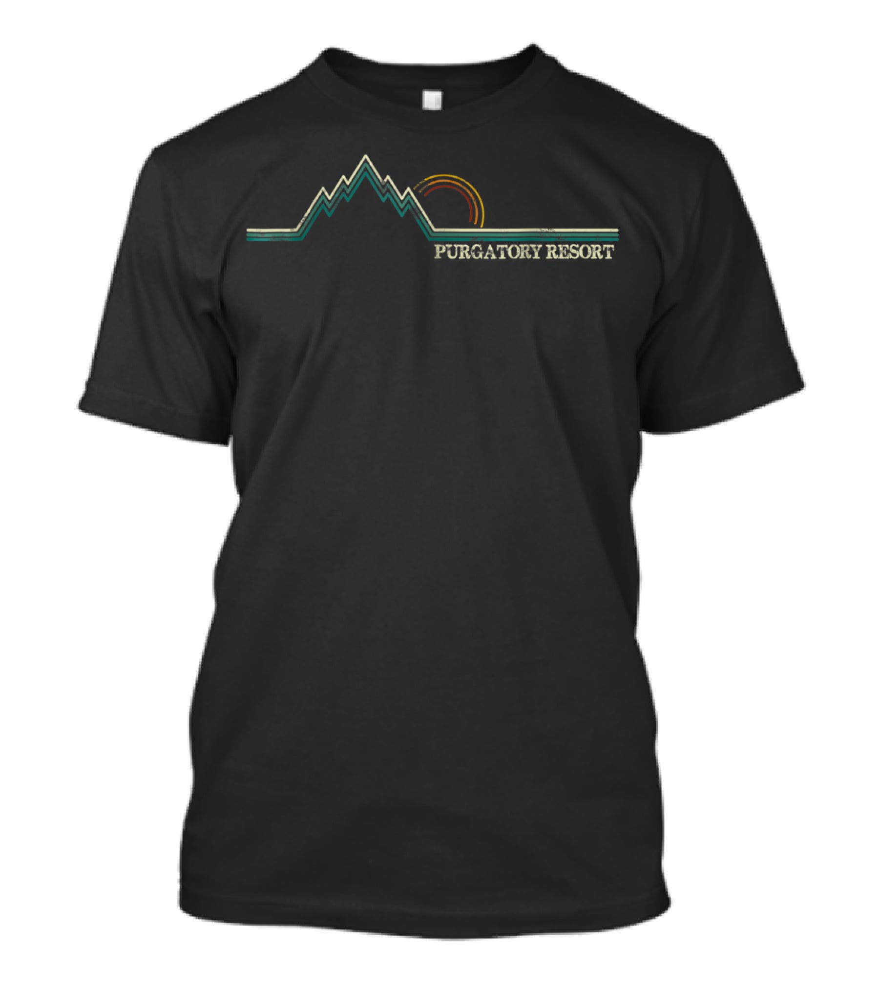 Purgatory Resort Colorado Ski Snowboarding Mountain Sunset T-Shirt