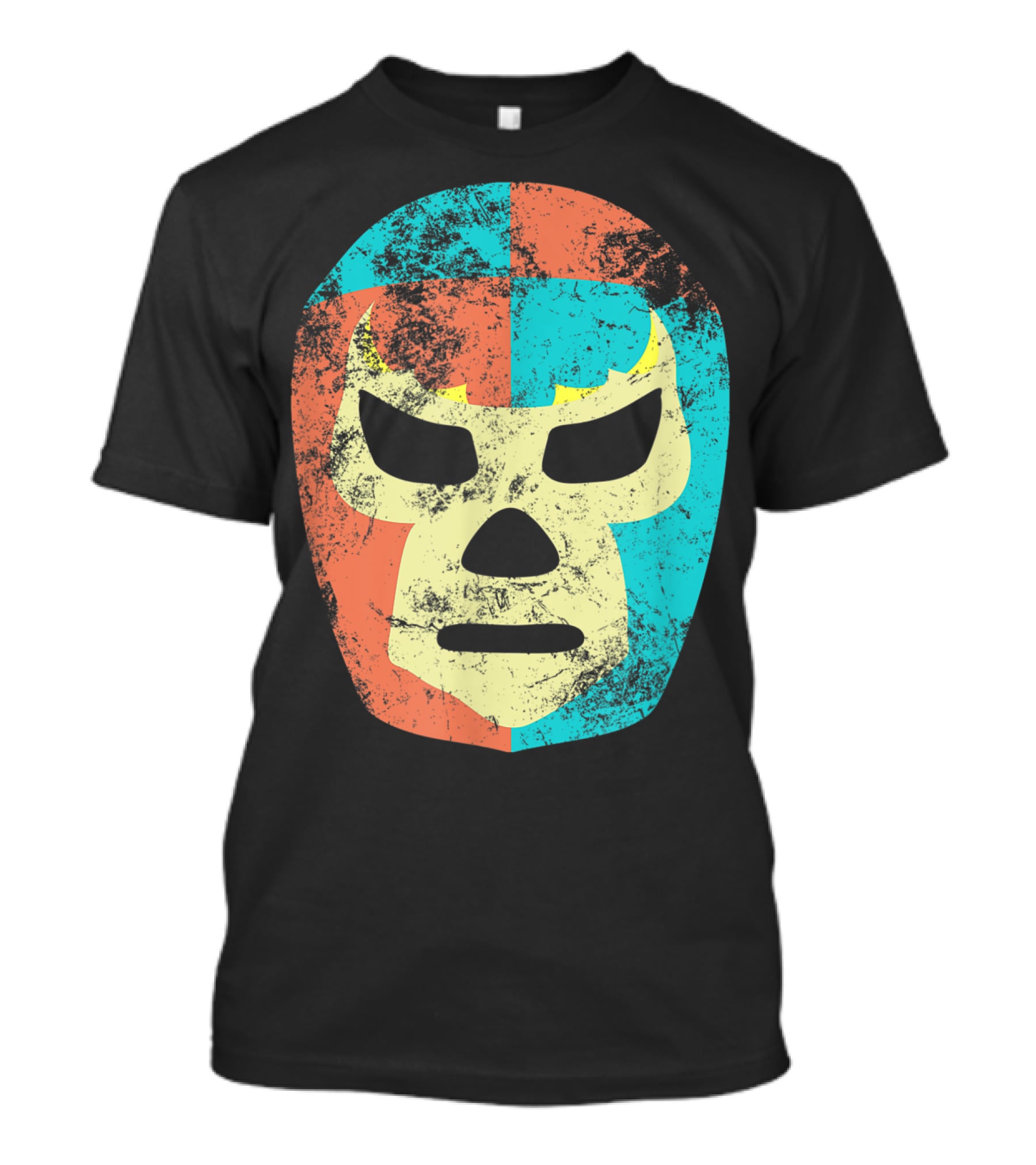 Retro Mexican Lucha Libre Wrestling Mask T-Shirt