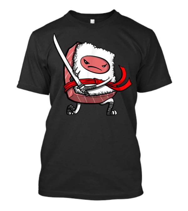 Kawaii Samurai Sushi Ninja Japanese Food T-Shirt