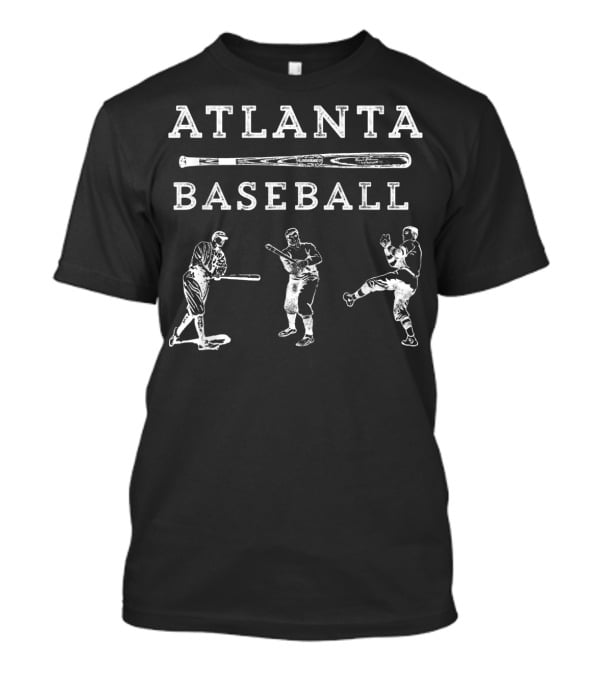 Atlanta Baseball Fan Classic Style Vintage Players T-Shirt