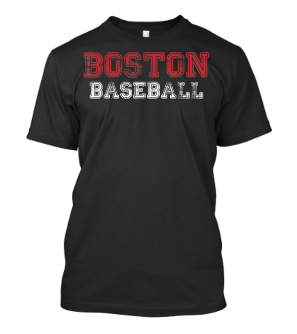 Boston Baseball Distressed Style Pro Team T-Shirt