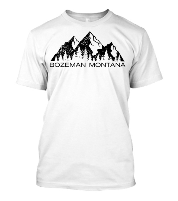 Bozeman Montana Mountain And Forest Landscape T-Shirt