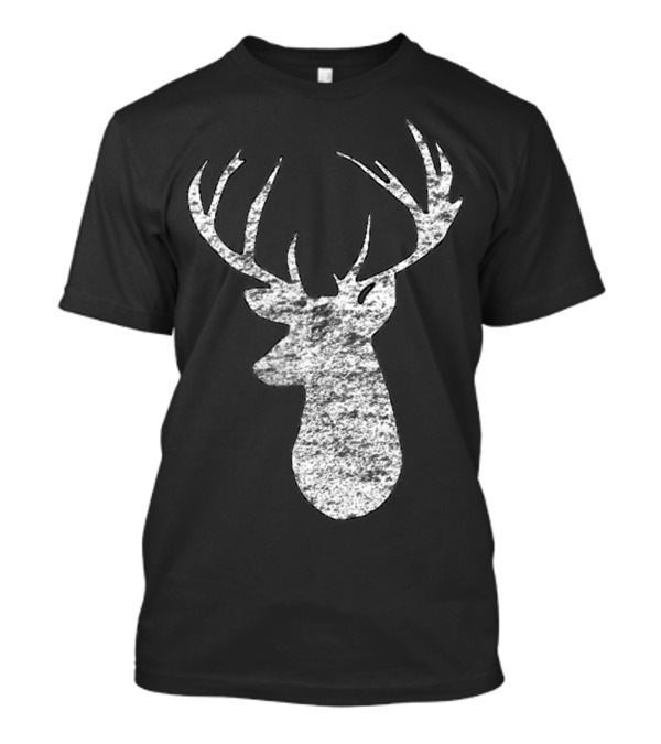 Camouflage Flag Deer Hunting Stag Silhouette 2Sided T-Shirt