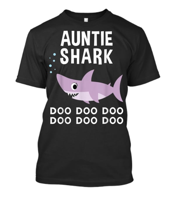 Auntie Shark Doo Doo Doo Matching Family Pajamas T-Shirt