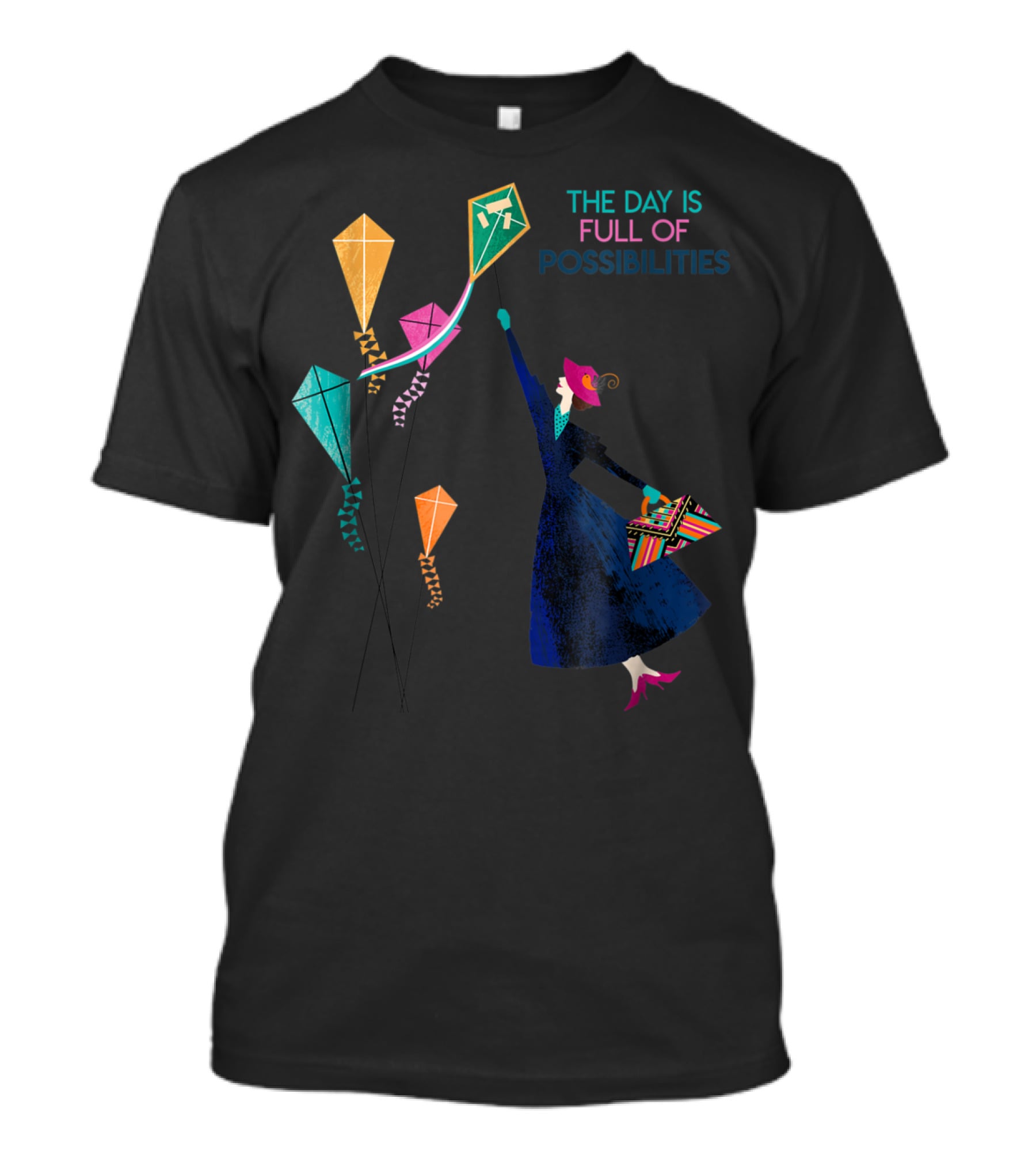 The Day Is Full Of Possibilities Mary Poppins With Kites T-Shirt