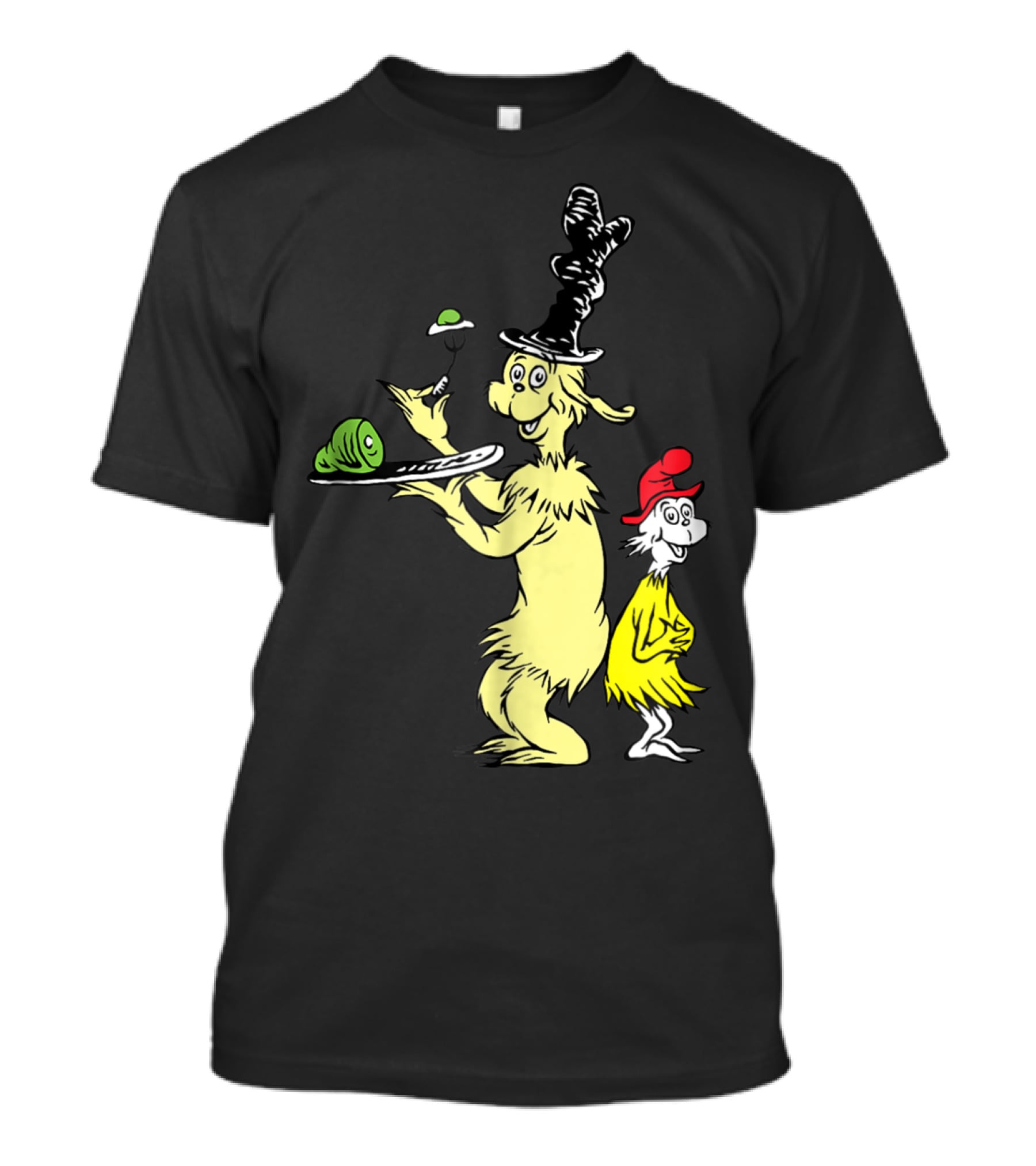 Dr Seuss Sam I Am With Green Eggs And Ham Iconic Characters T-Shirt