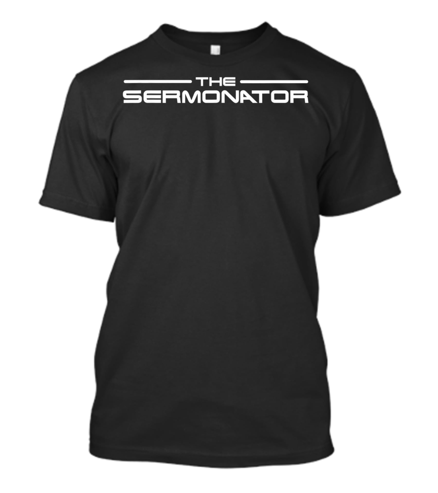 Funny Pastor Men The Sermonator Terminator T-Shirt