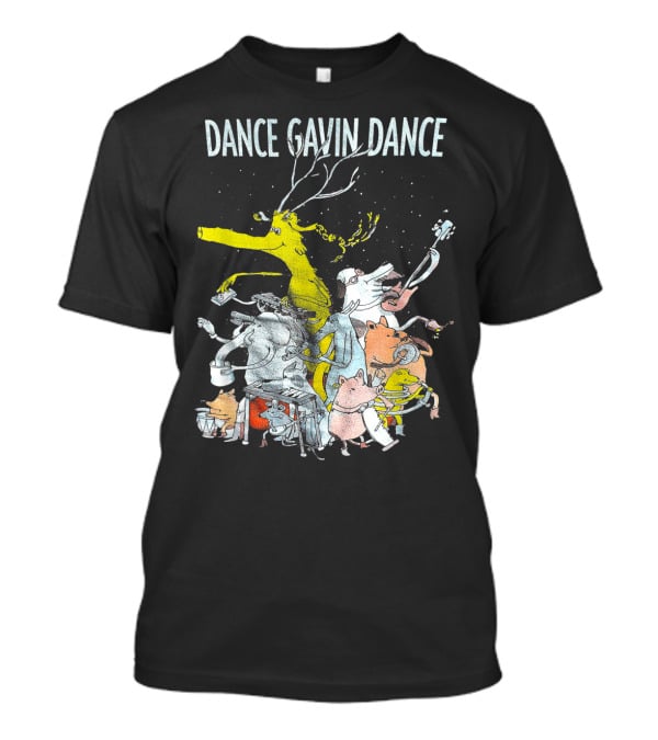 Dance Gavin Dance Animal Band Parade With Yellow Stag T-Shirt