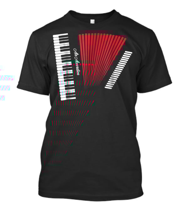 Air Accordion Funny Instrumental Player Music T-Shirt