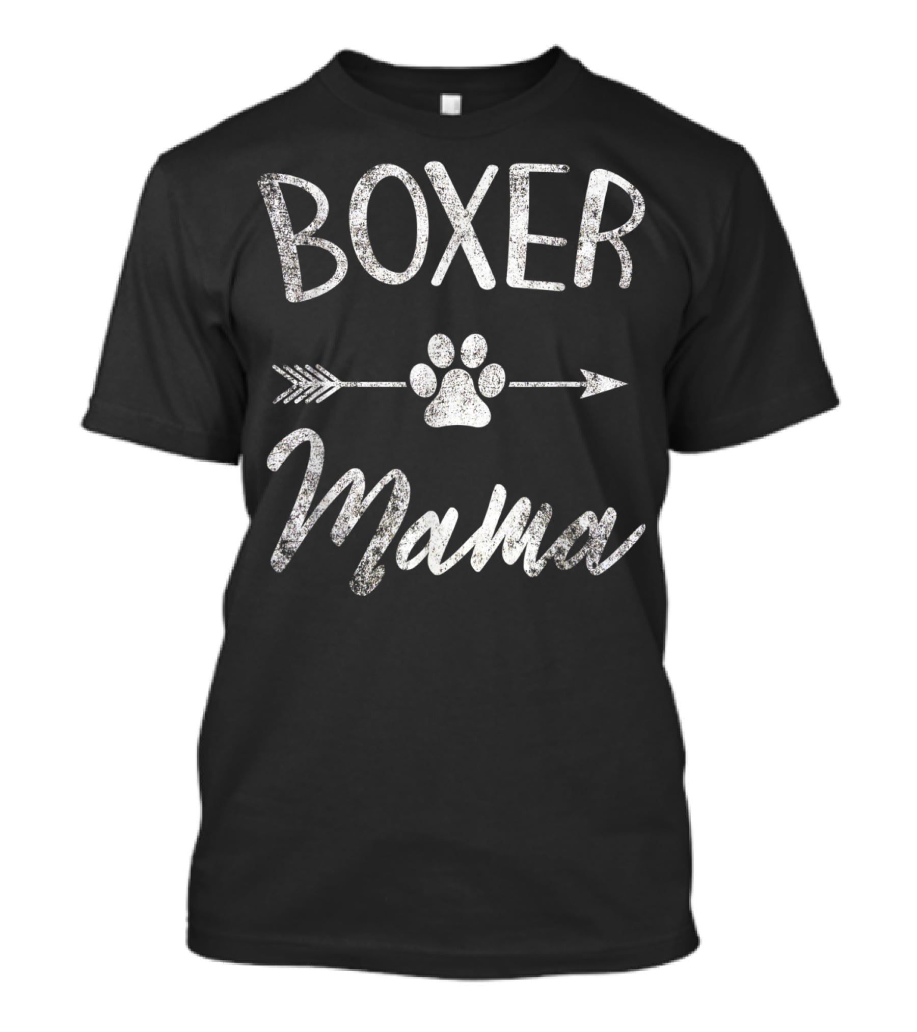 Boxer Mama Paw Print Arrow Dog Lover Owner T-Shirt