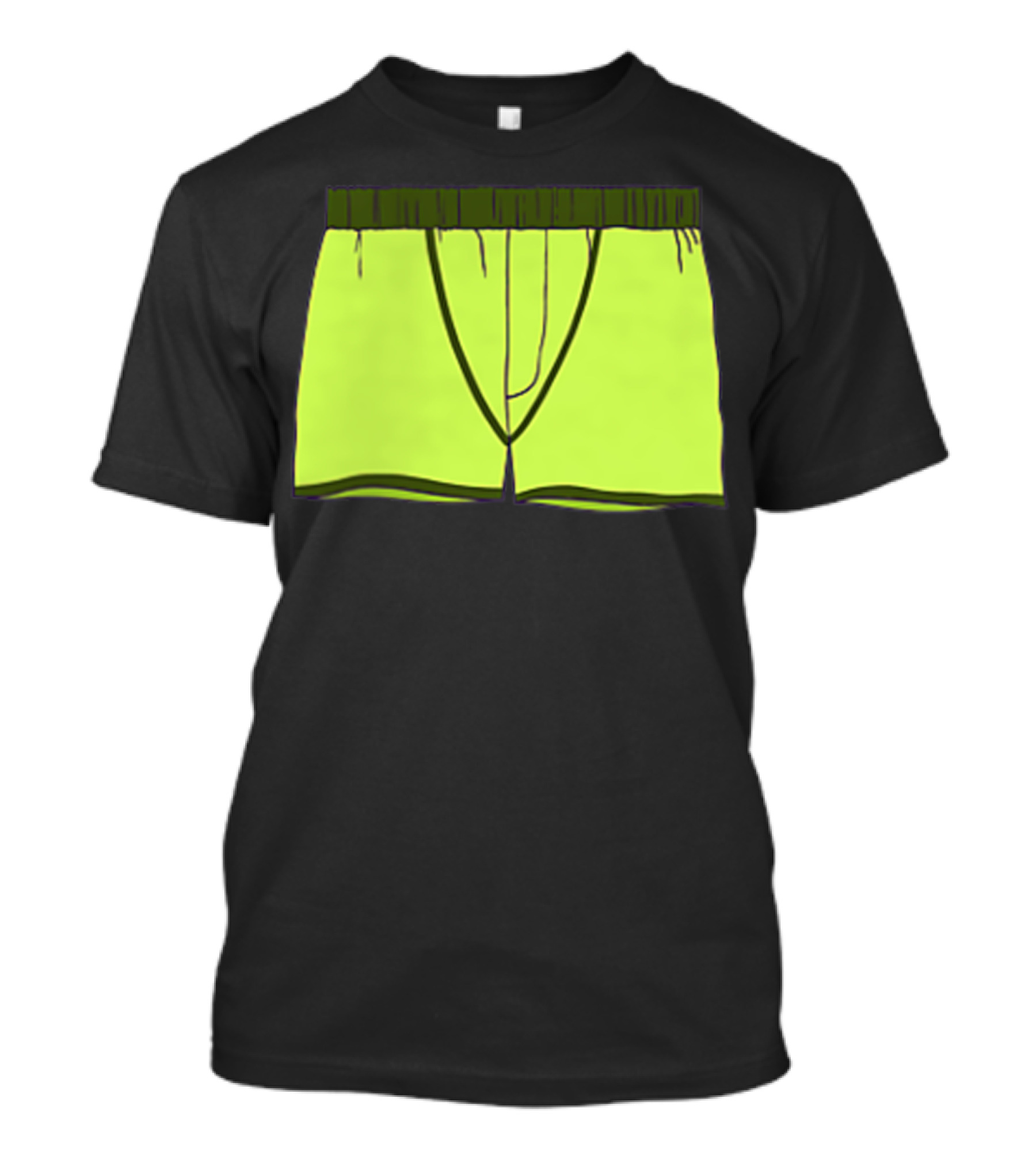 Shane Dawson Sells His Boxer Shorts Pocket Neon Yellow T-Shirt