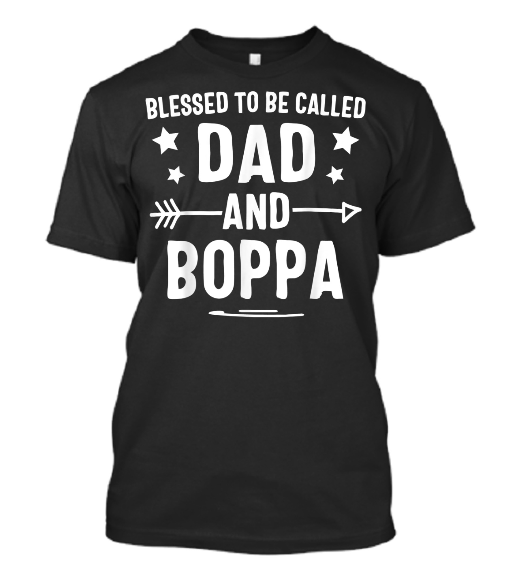 Blessed To Be Called Dad And Boppa Stars Arrow T-Shirt