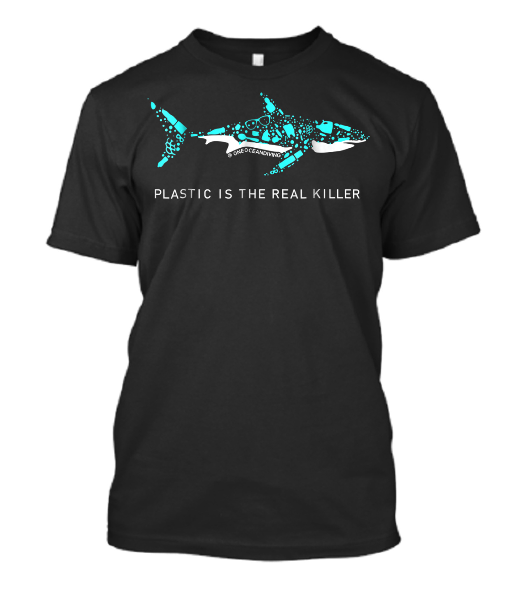 Plastic Is The Real Killer One Ocean Dying Shark T-Shirt