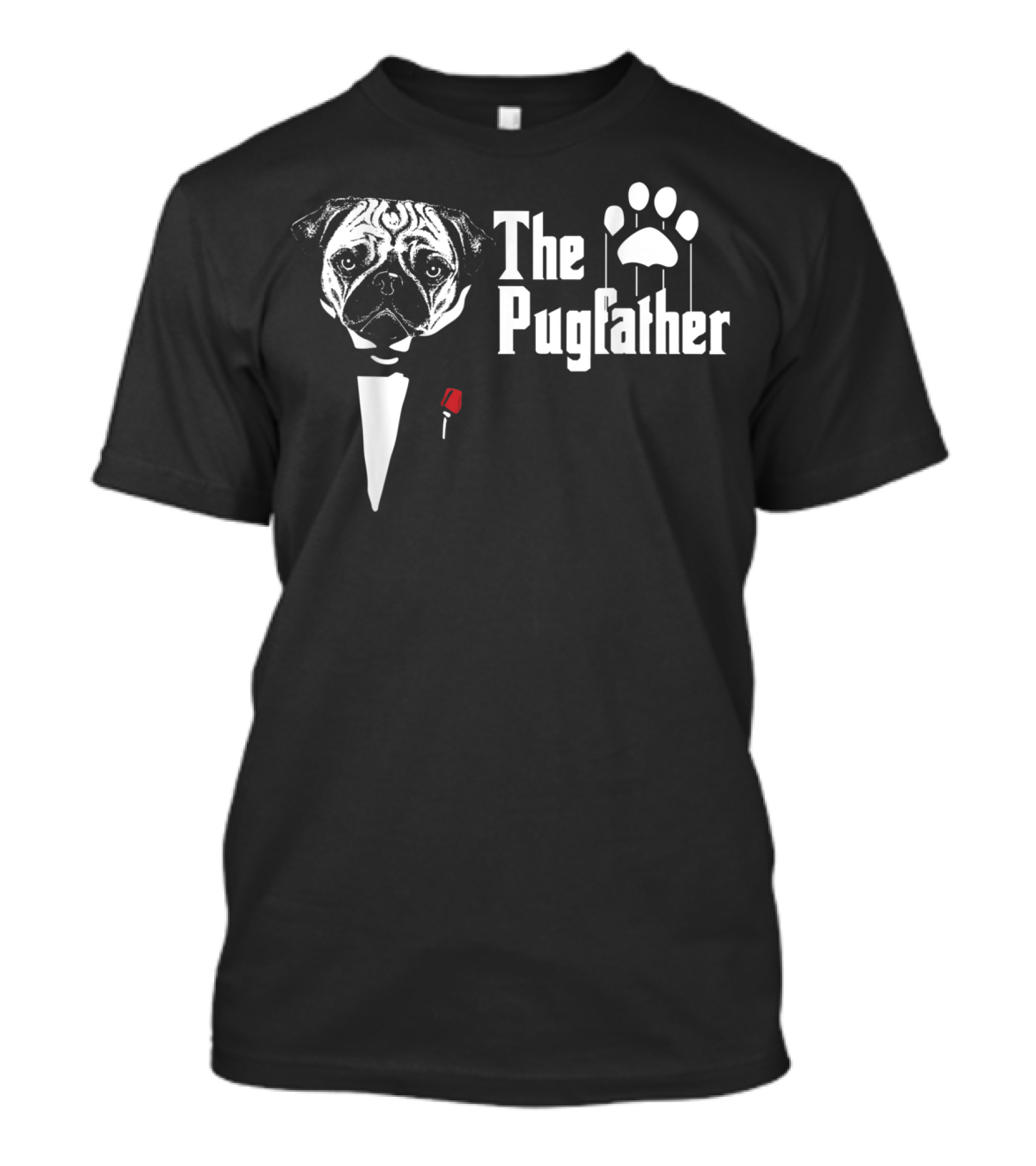 The Pugfather Funny Pug's Dad Lover Mafia T-Shirt