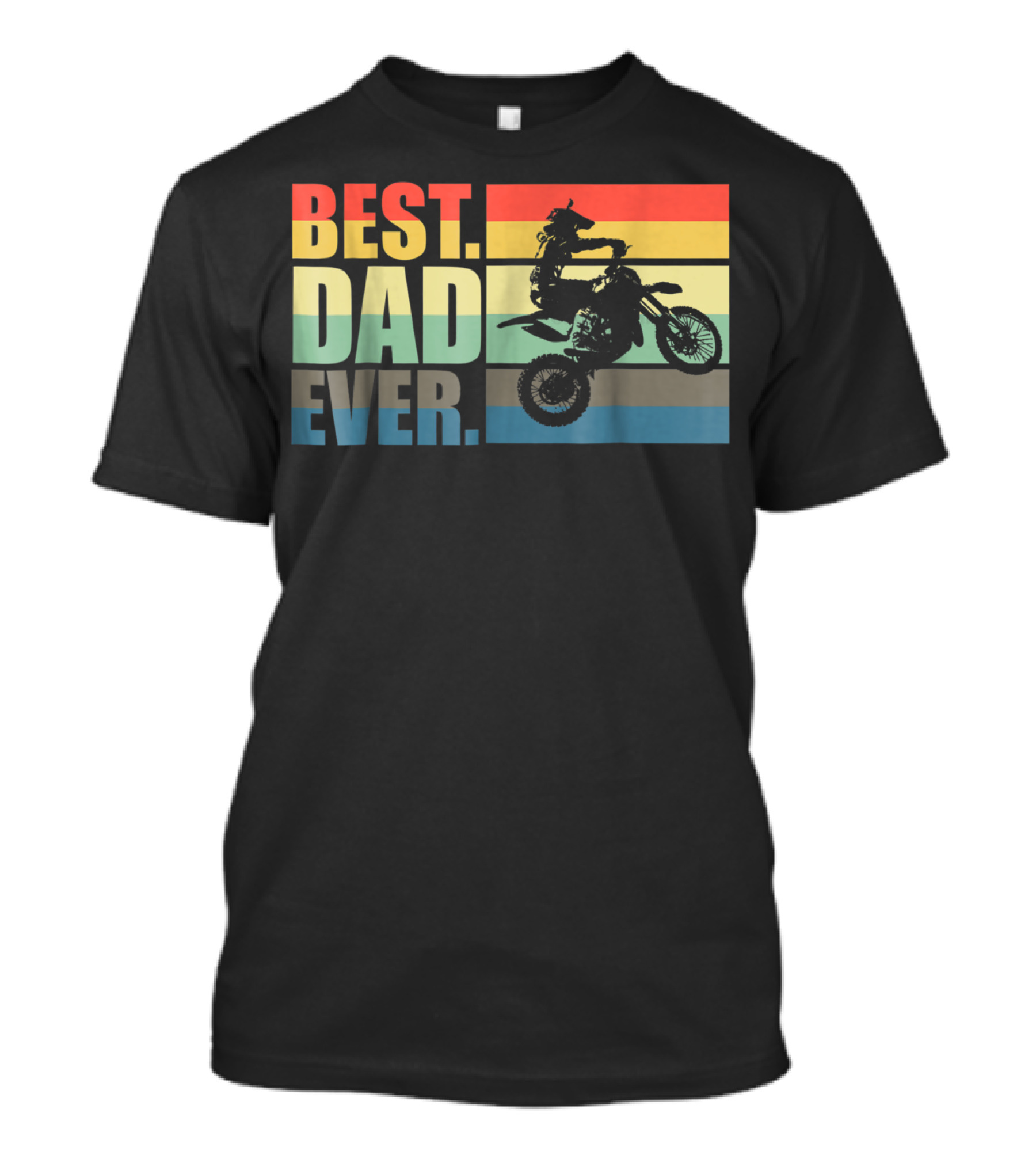 BEST DAD EVER Vintage Motocross Father's Day T-Shirt