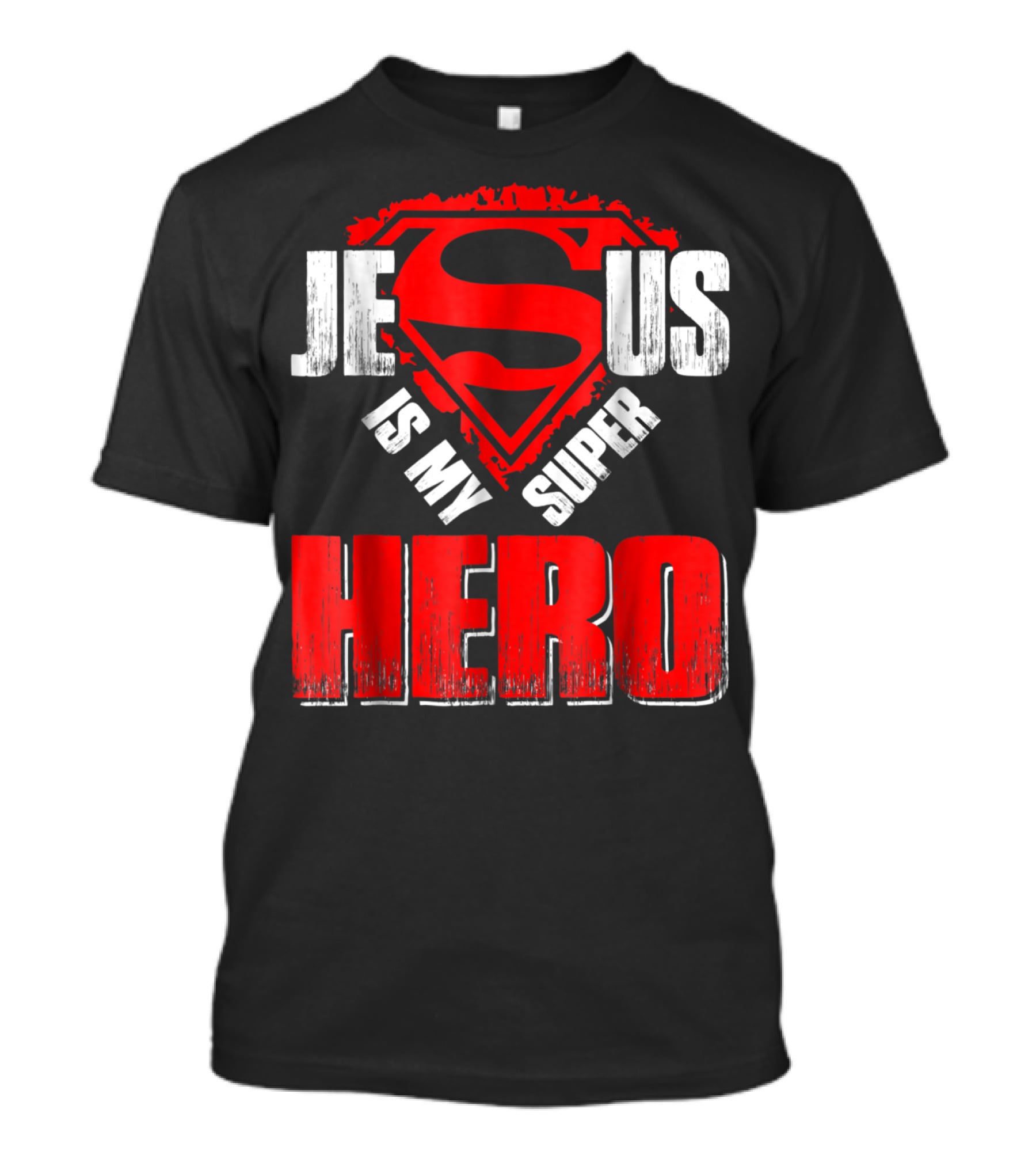 Jesus Is My Super Hero Superman Shield T-Shirt