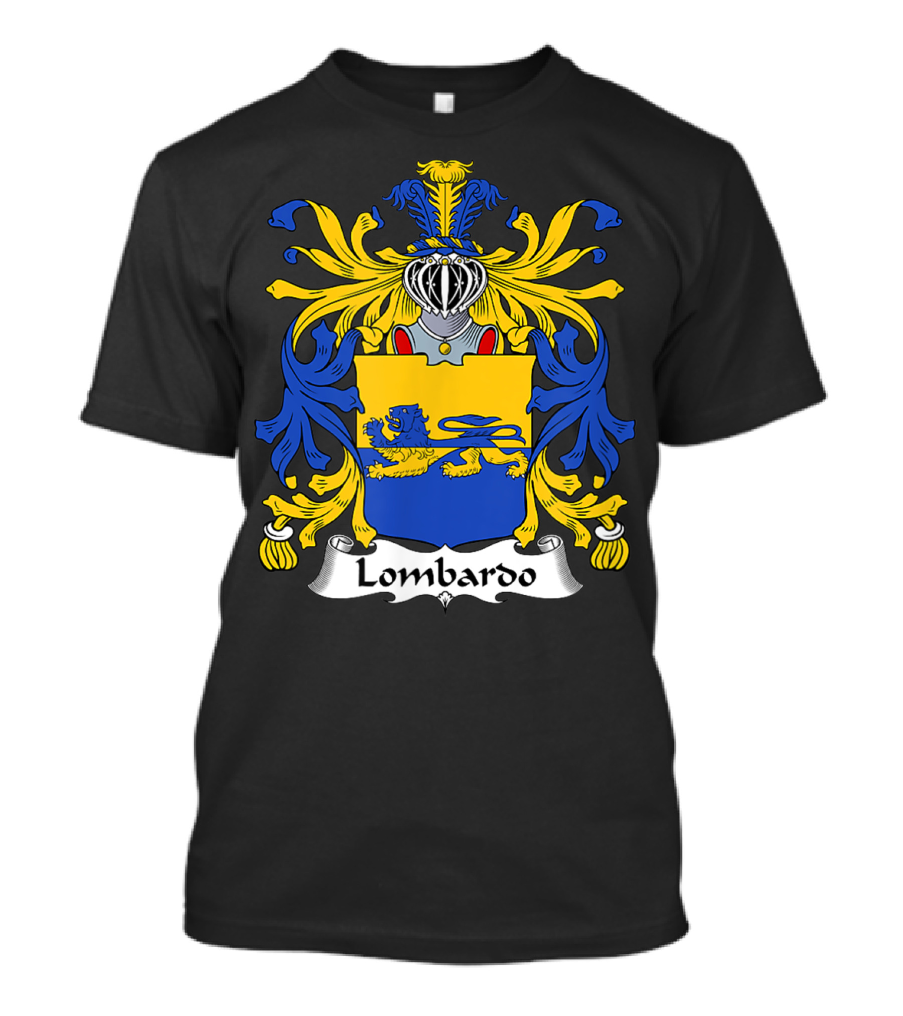 Lombardo Family Crest Coat Of Arms Emblem T-Shirt