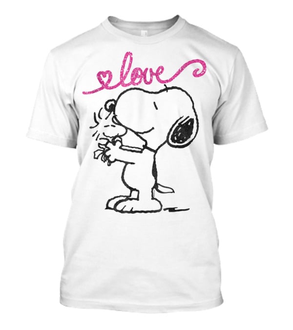 Peanuts Snoopy Woodstock Love Mother's Hug T-Shirt