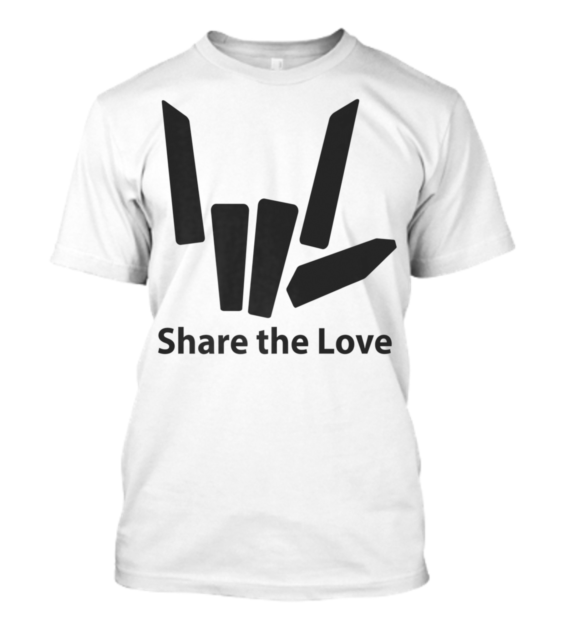Share The Love Emblem Color Option Kids Boys Premi T-Shirt