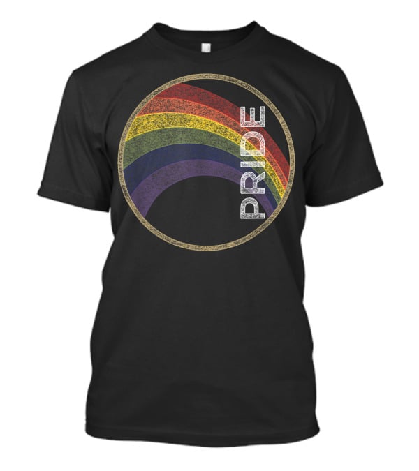 Vintage Rainbow Circle Pride T-Shirt